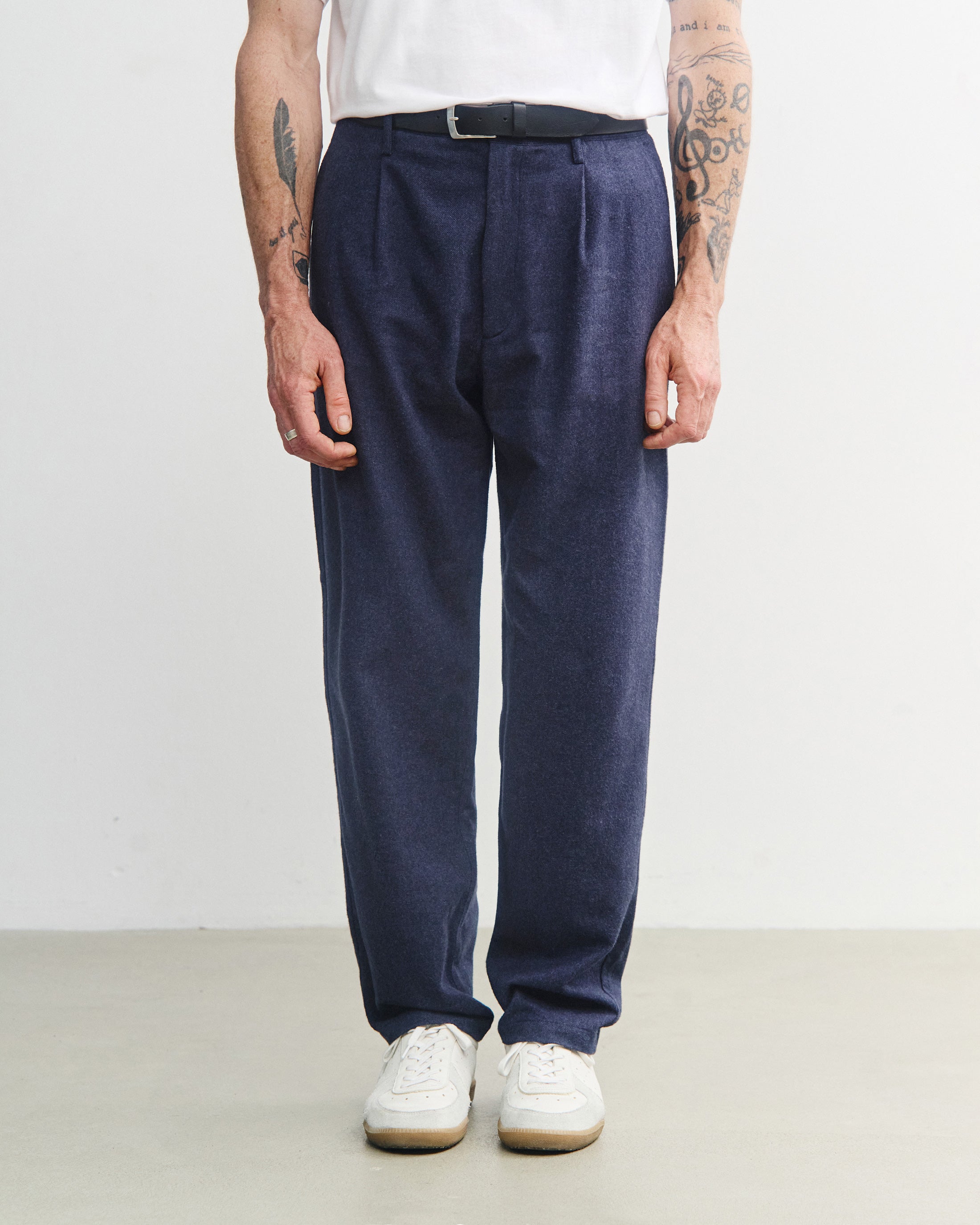 Dunkelblaue Flanellhose Everyday aus 100% Bio-Baumwolle von Rotholz