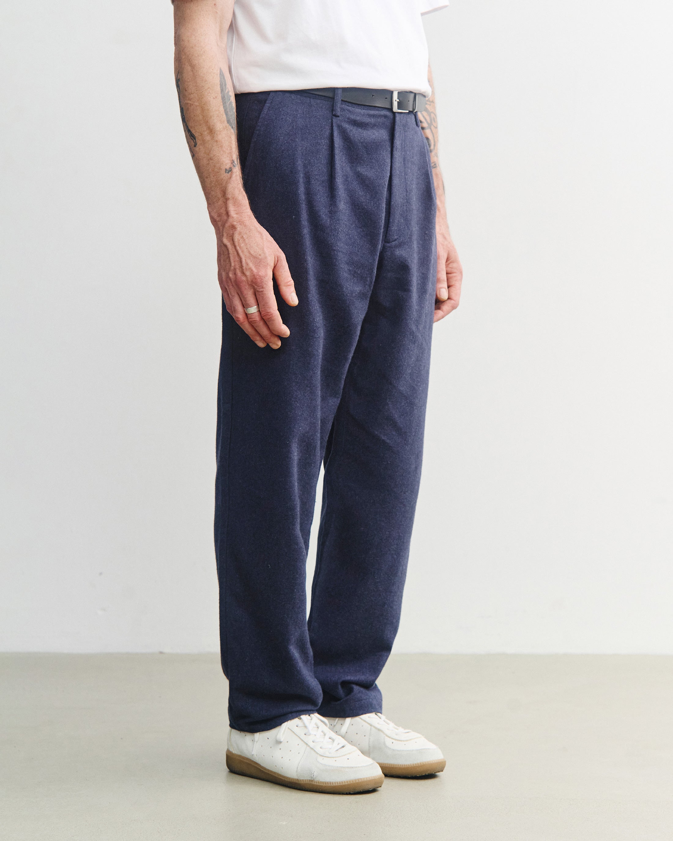 Dunkelblaue Flanellhose Everyday aus 100% Bio-Baumwolle von Rotholz