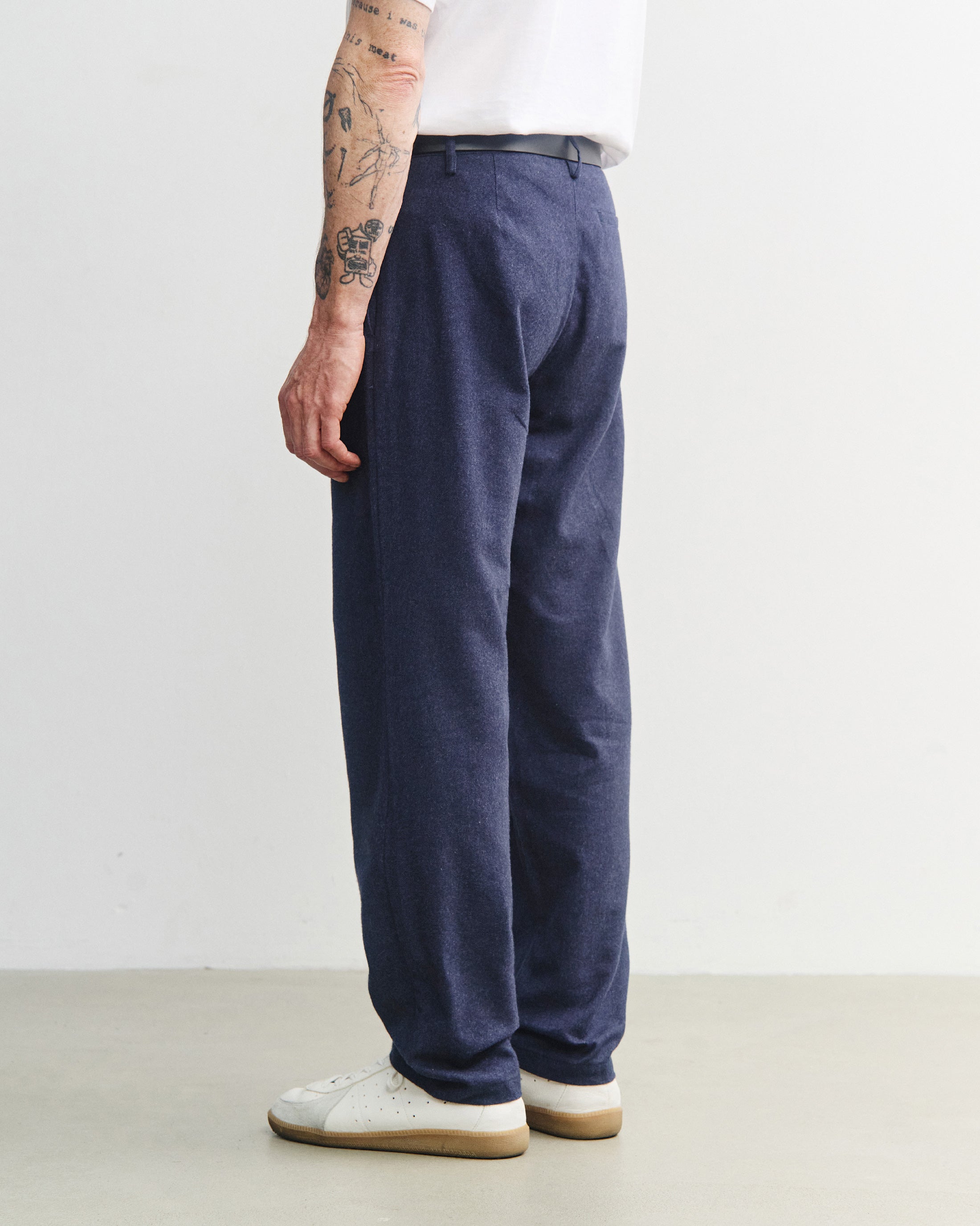 Dunkelblaue Flanellhose Everyday aus 100% Bio-Baumwolle von Rotholz