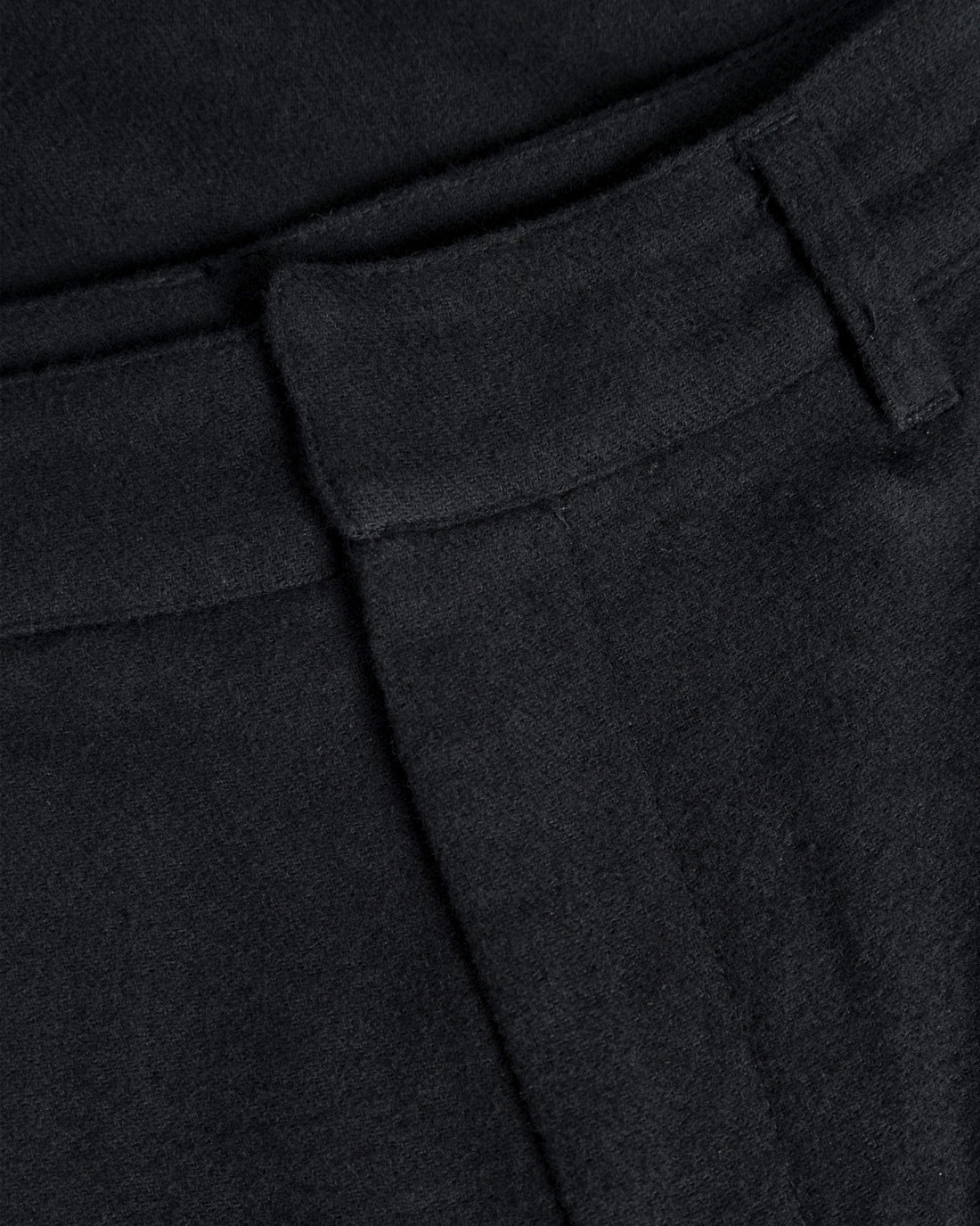 Schwarze Flanell-Hose aus 100% Bio-Baumwolle von Rotholz