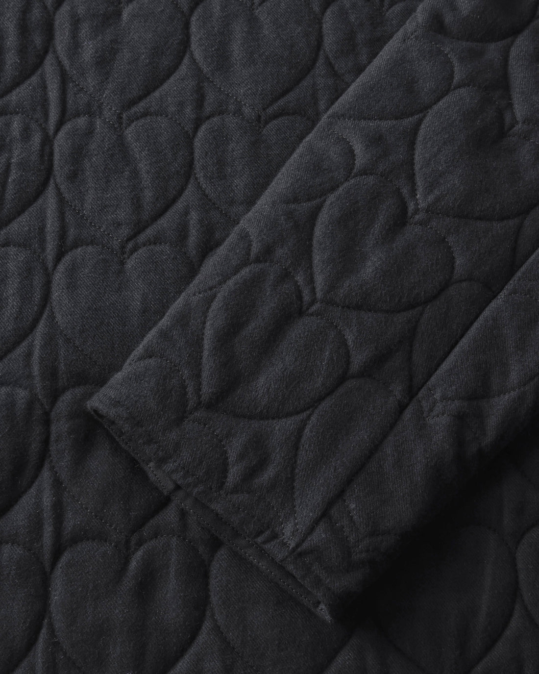 Flanell Steppjacke aus Bio Baumwolle in Schwarz von Rotholz