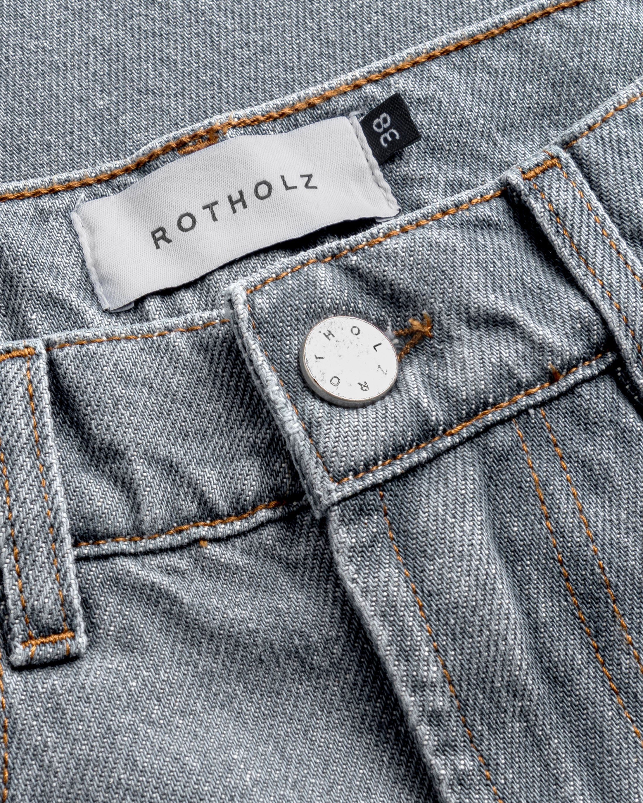 Graue Jeans Flared Leg aus 100% Bio-Baumwolle von Rotholz