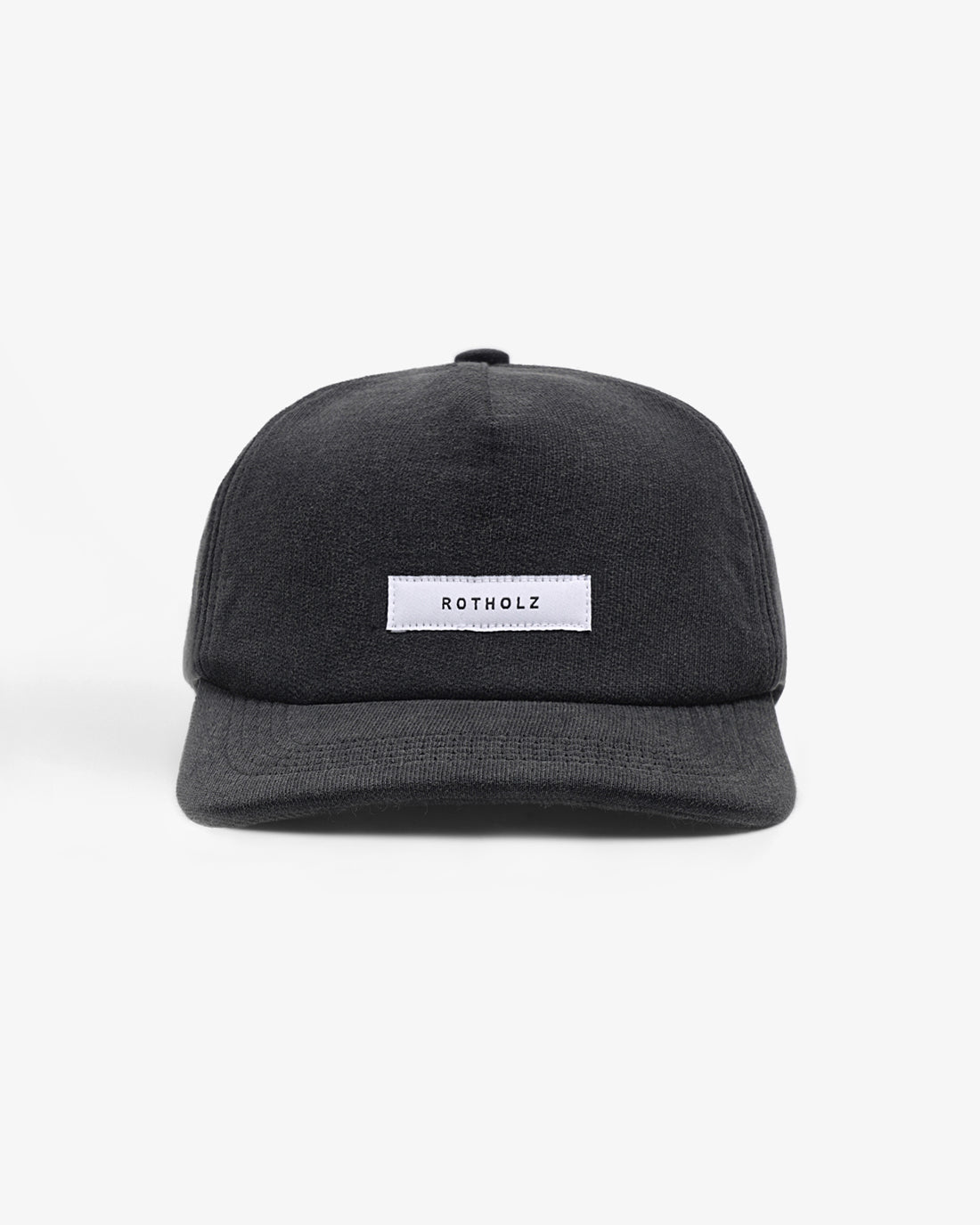 Schwarzes Floppy Cap aus 100% Bio-Baumwolle von Rotholz