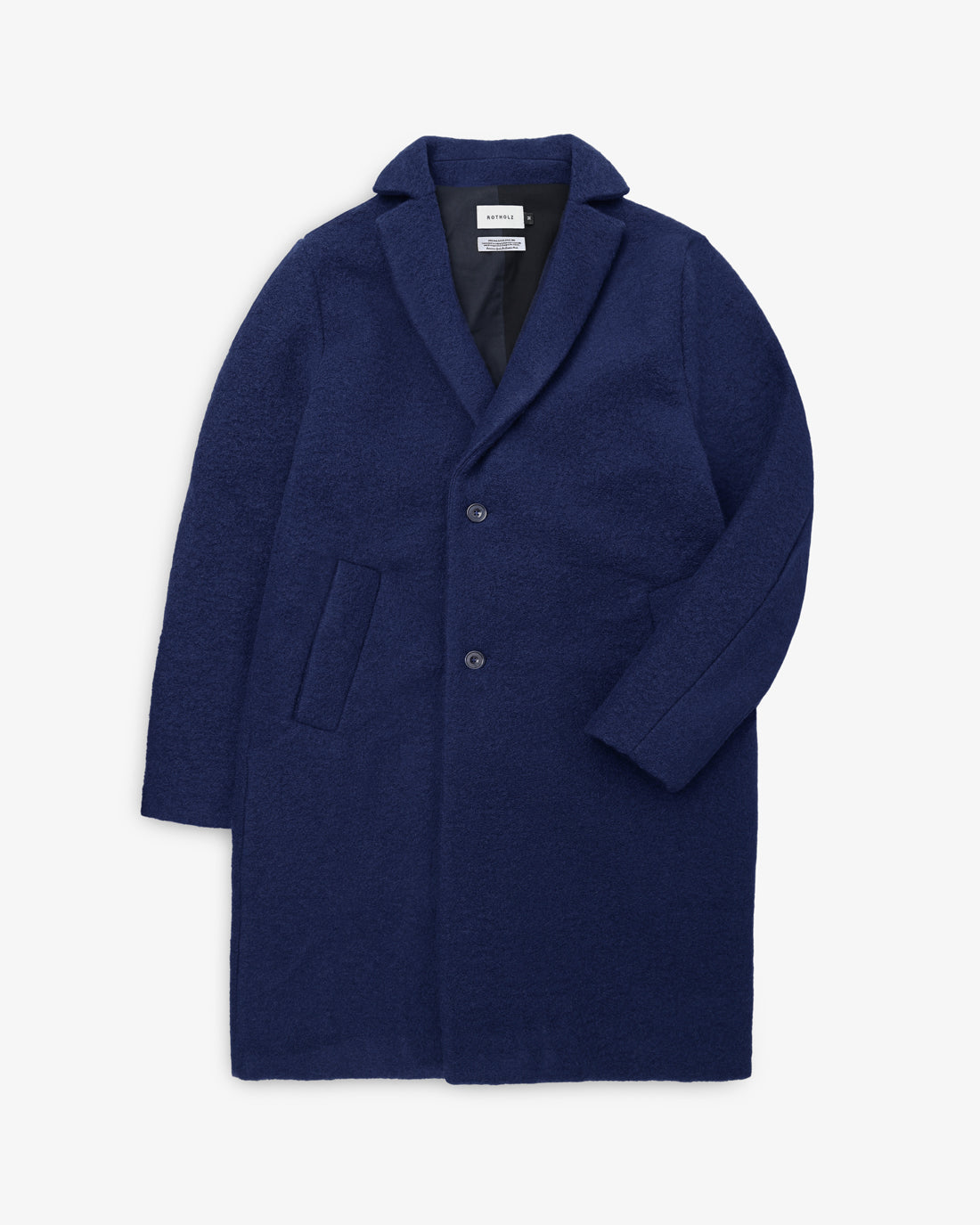 Royalblauer Mantel aus Bio-Wollmischung von Rotholz