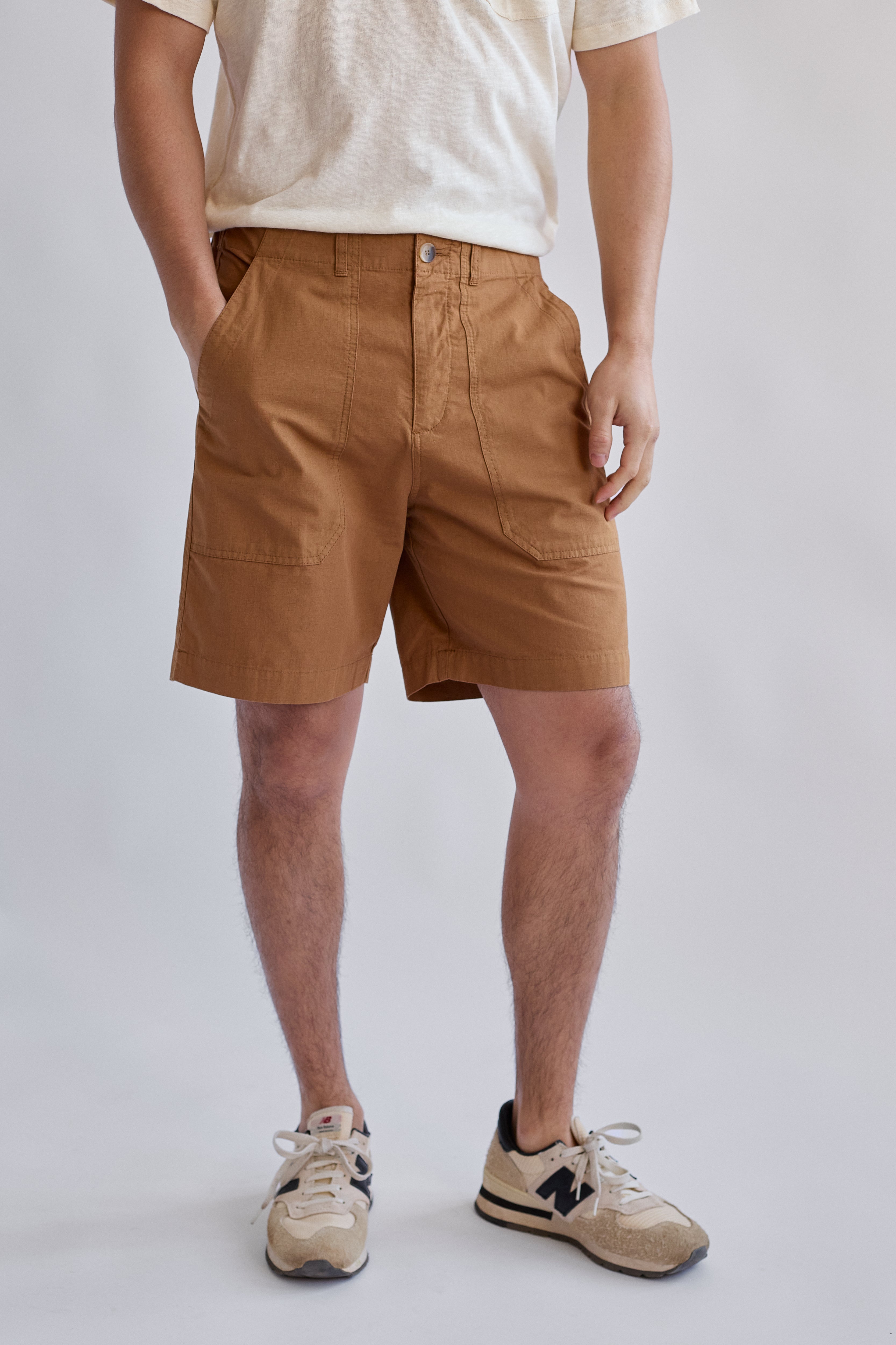 Shorts GECE in brown made of organic cotton by TWOTHIRDS