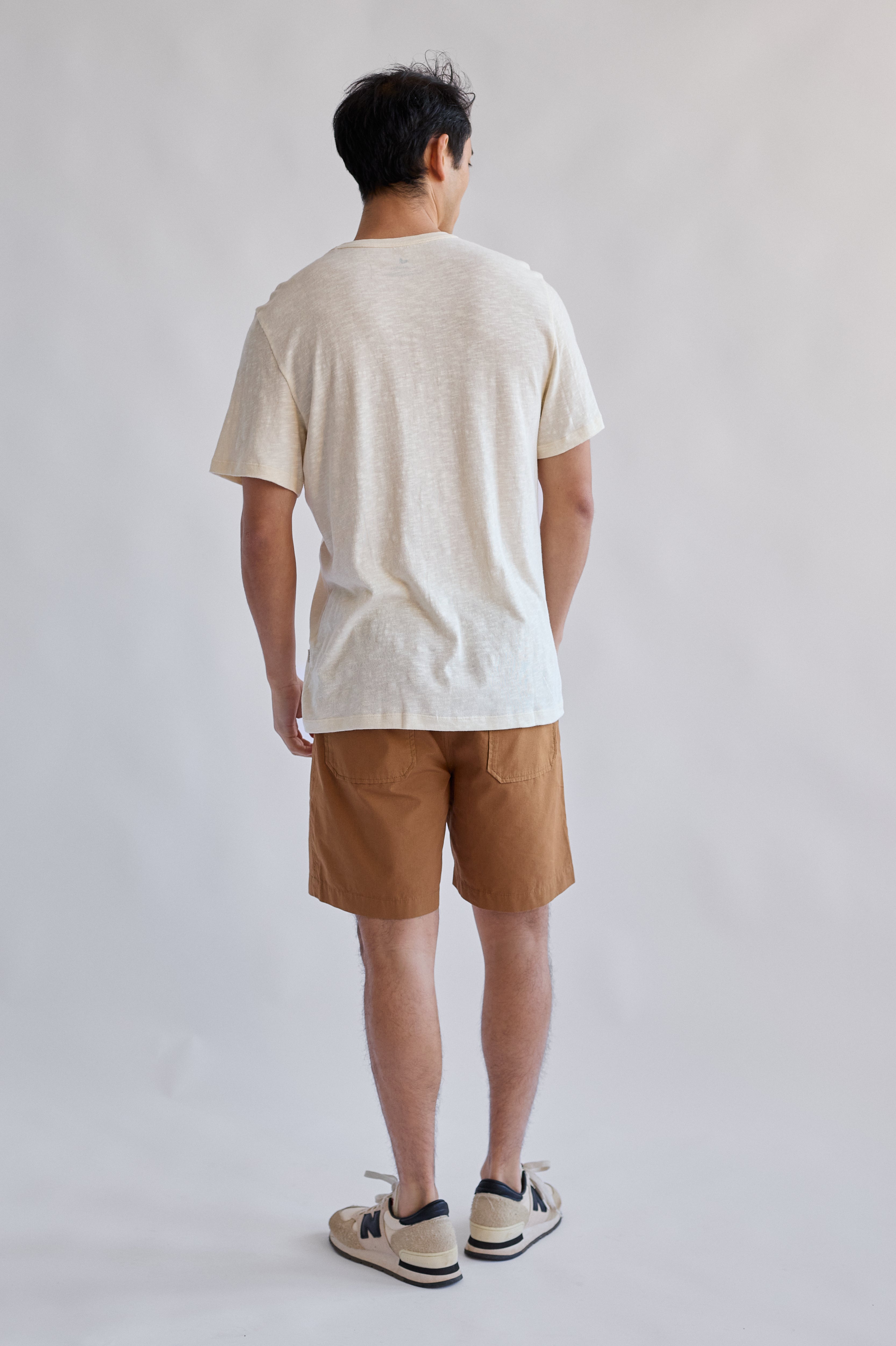 Short GECE marron en coton biologique de TWOTHIRDS