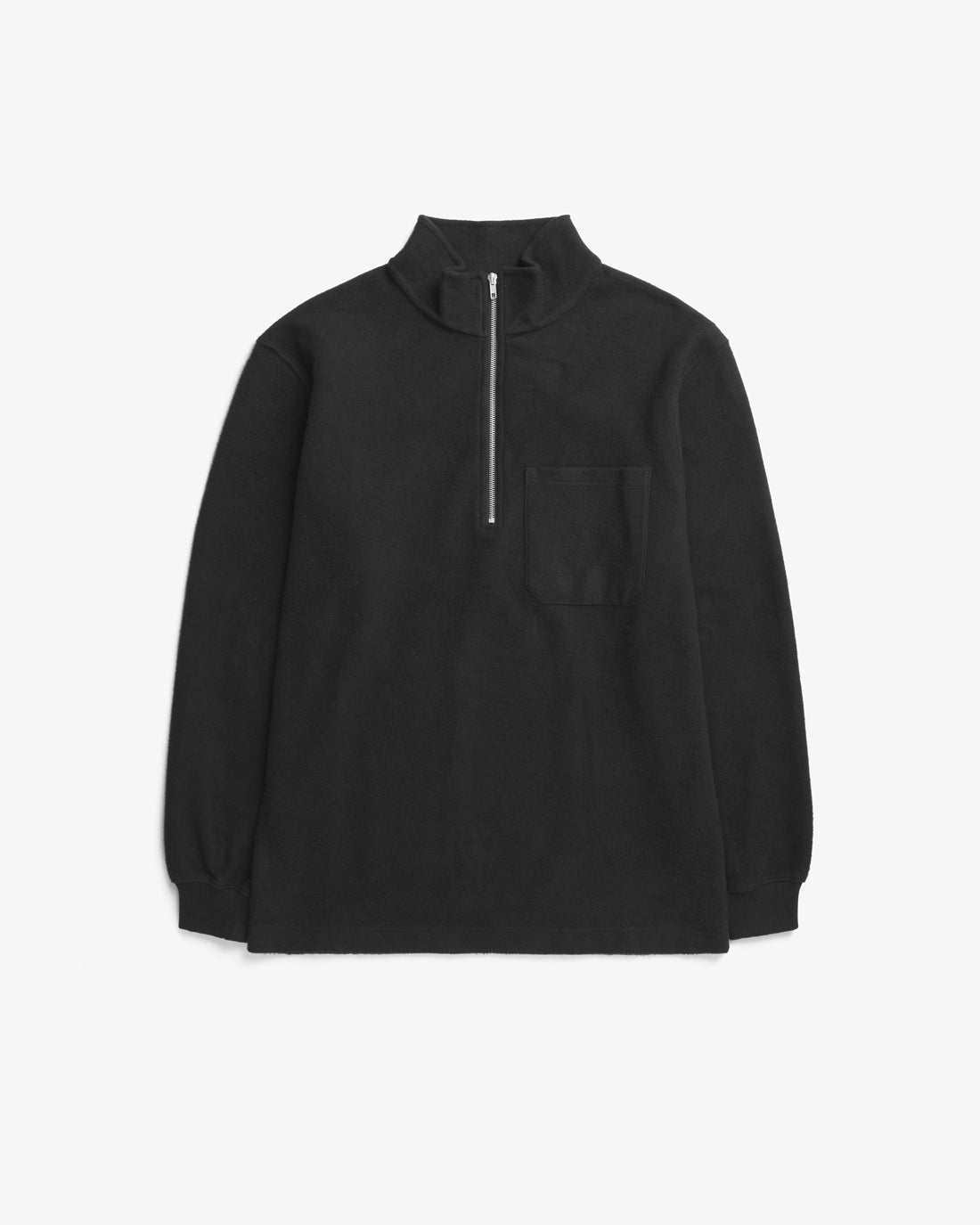 Black sweatshirt made from 100% organic cotton from Rotholz