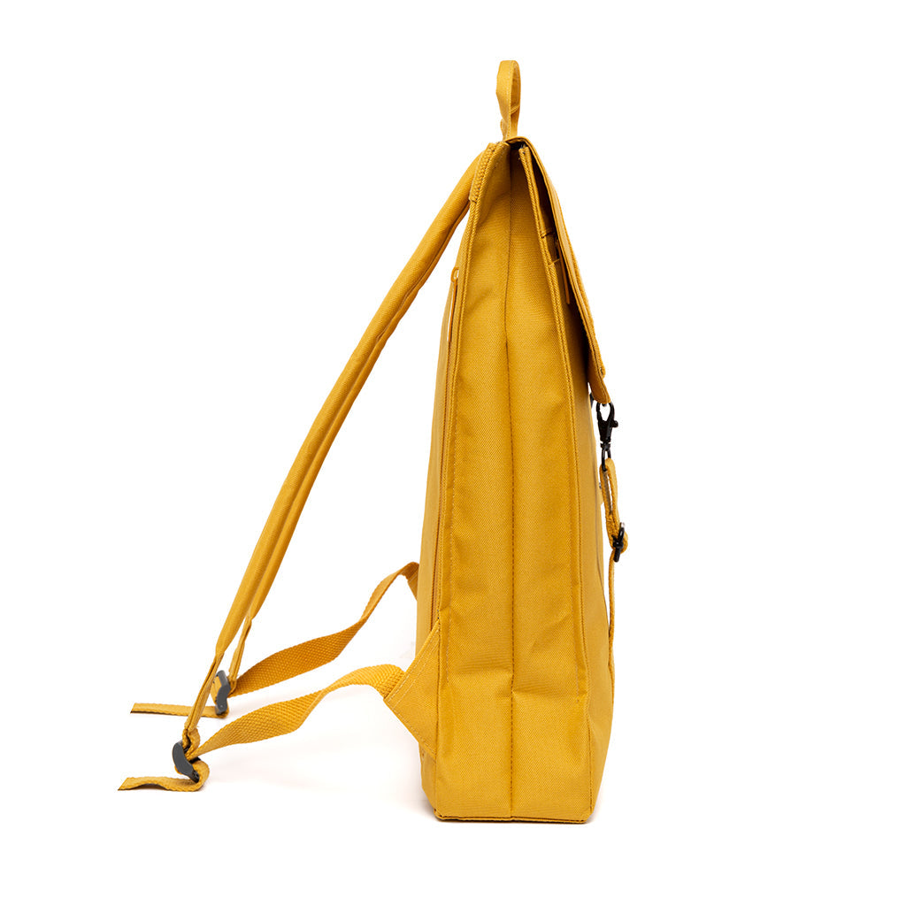 Yellow Handy Metal backpack made from recycled PET from Lefrik