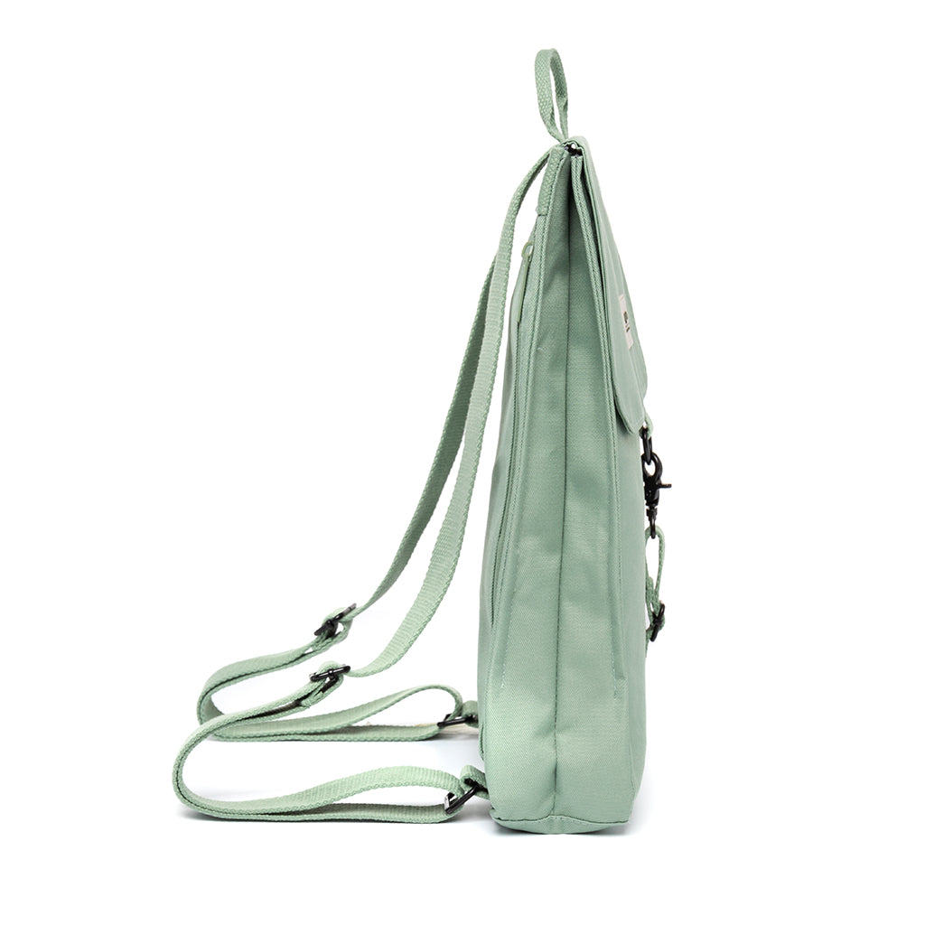 Grüner Rucksack Handy Mini aus recyceltem PET von Lefrik