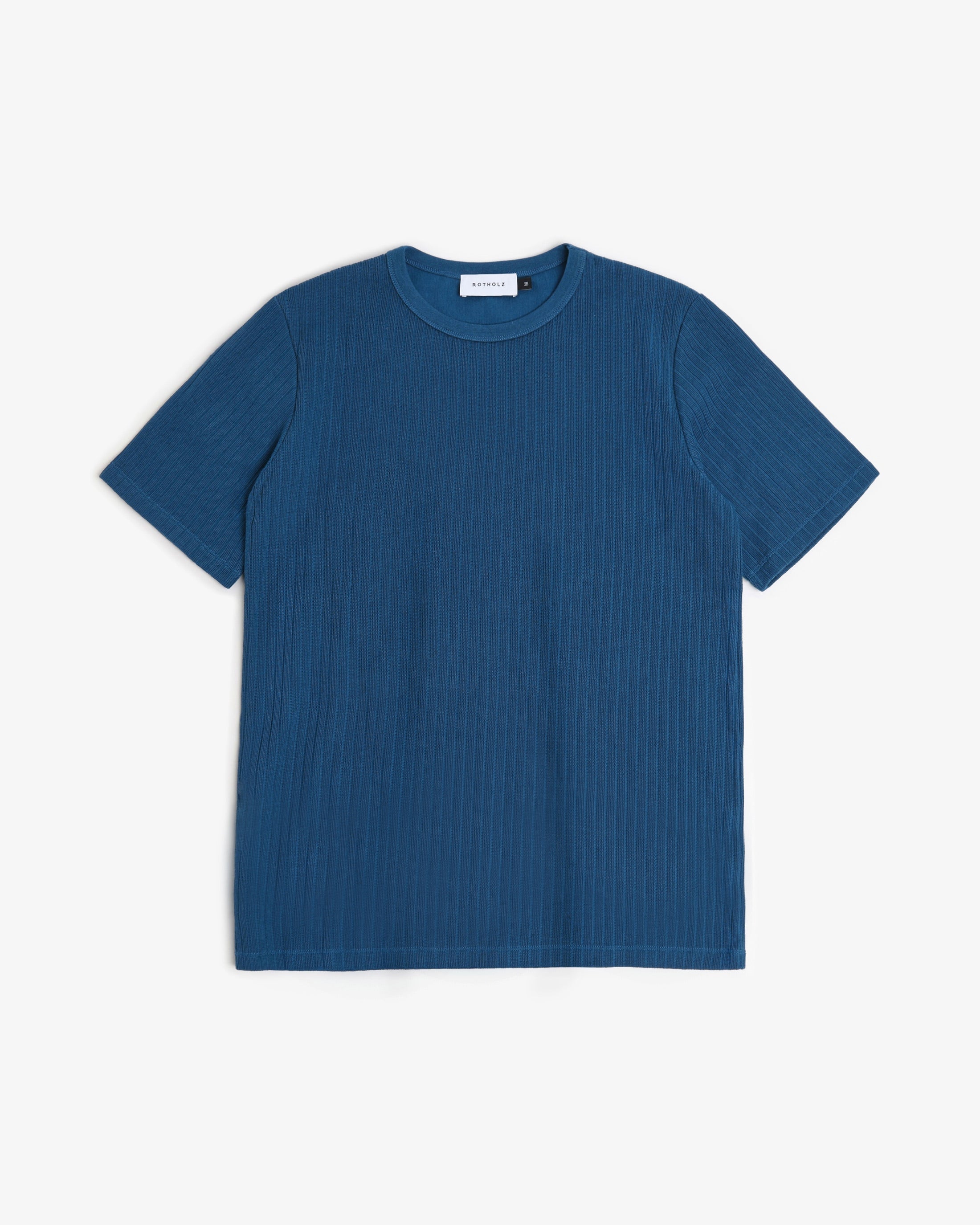 Blaues Geripptes T-Shirt aus 100% Bio-Baumwolle von Rothol