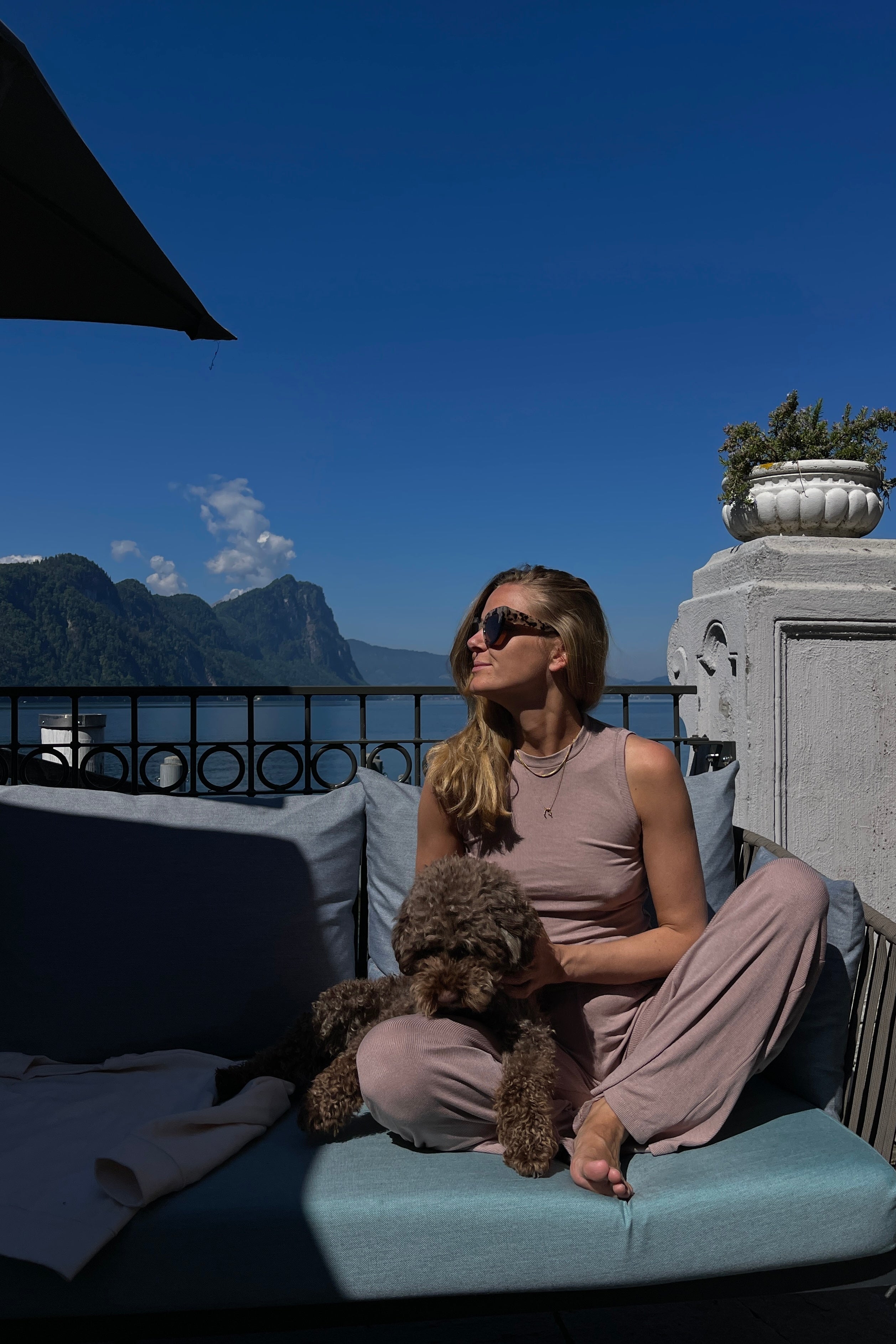 Braunes Top aus Modal von Pura Clothing