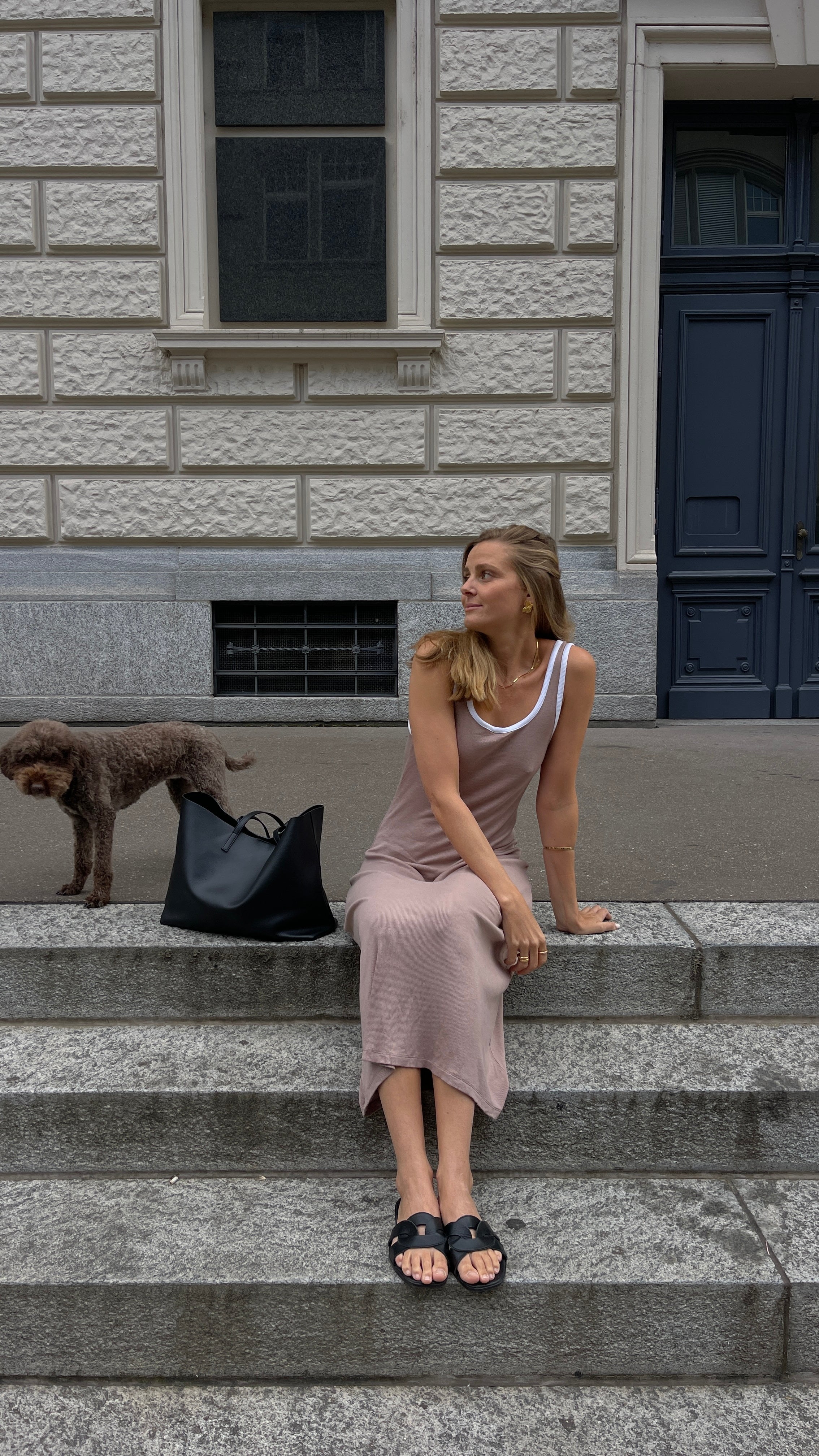 Braunes Kleid MIIA aus Modal von Pura Clothing