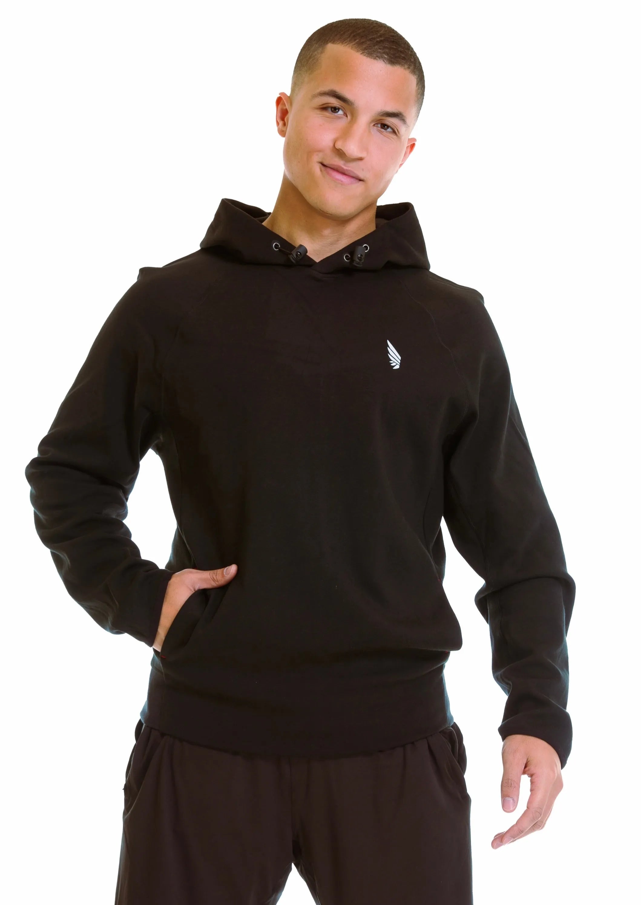 Nivays Zeyla Performance Cotton Black Hoodie