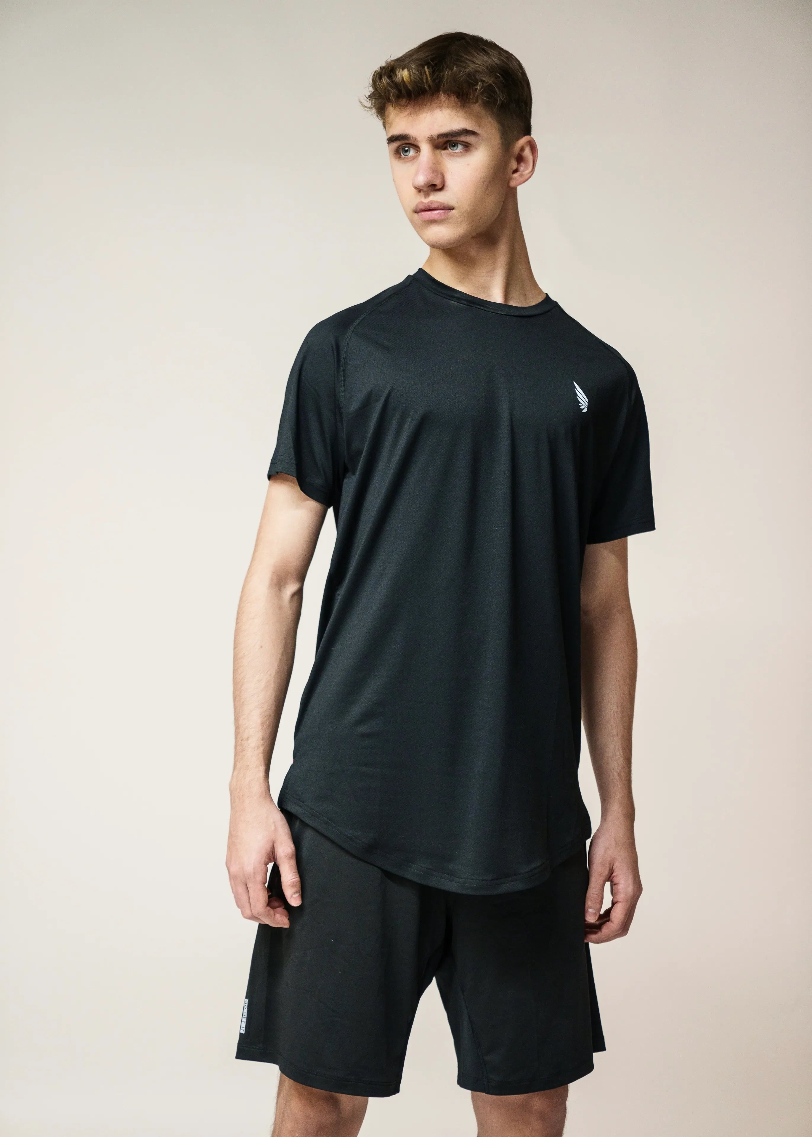 Black Zeyla High Performance Shirt in Recycled Polyester by Nivays