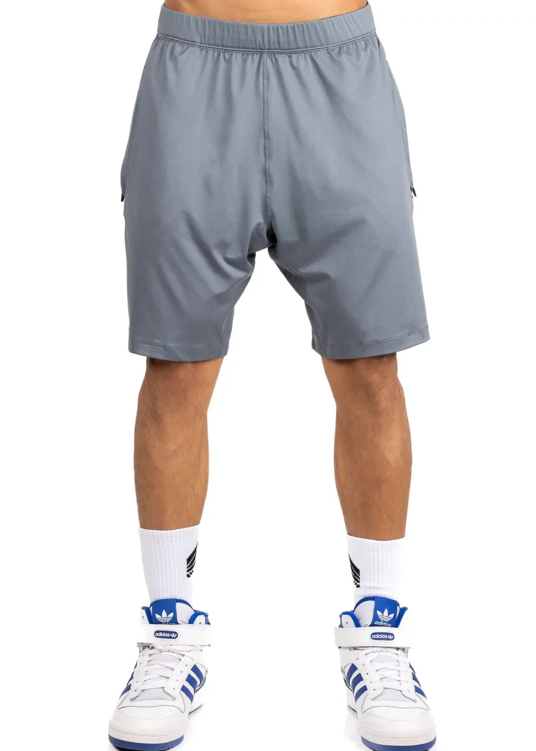 Nivays Zeyla Performance gray shorts made from recycled polyester