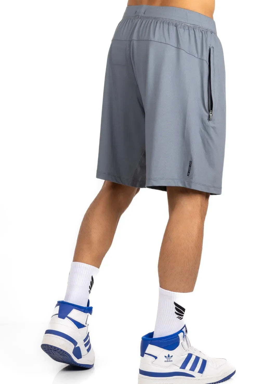 Nivays Zeyla Performance gray shorts made from recycled polyester