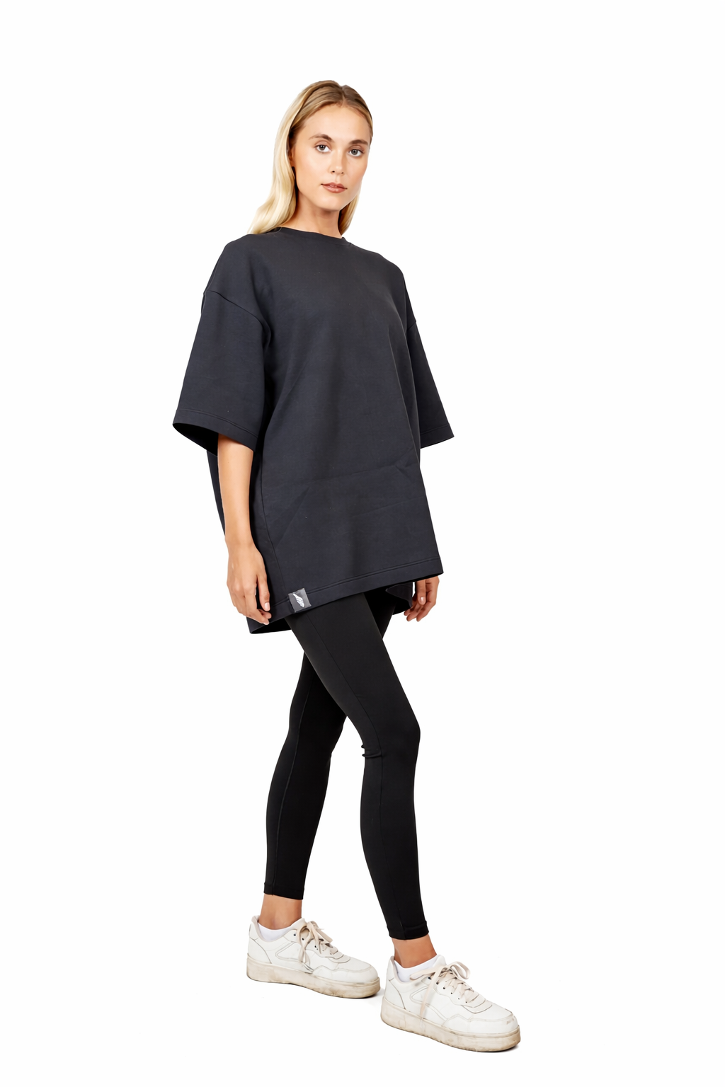 Nivays Black Gravity Oversized Signature Cotton Shirt