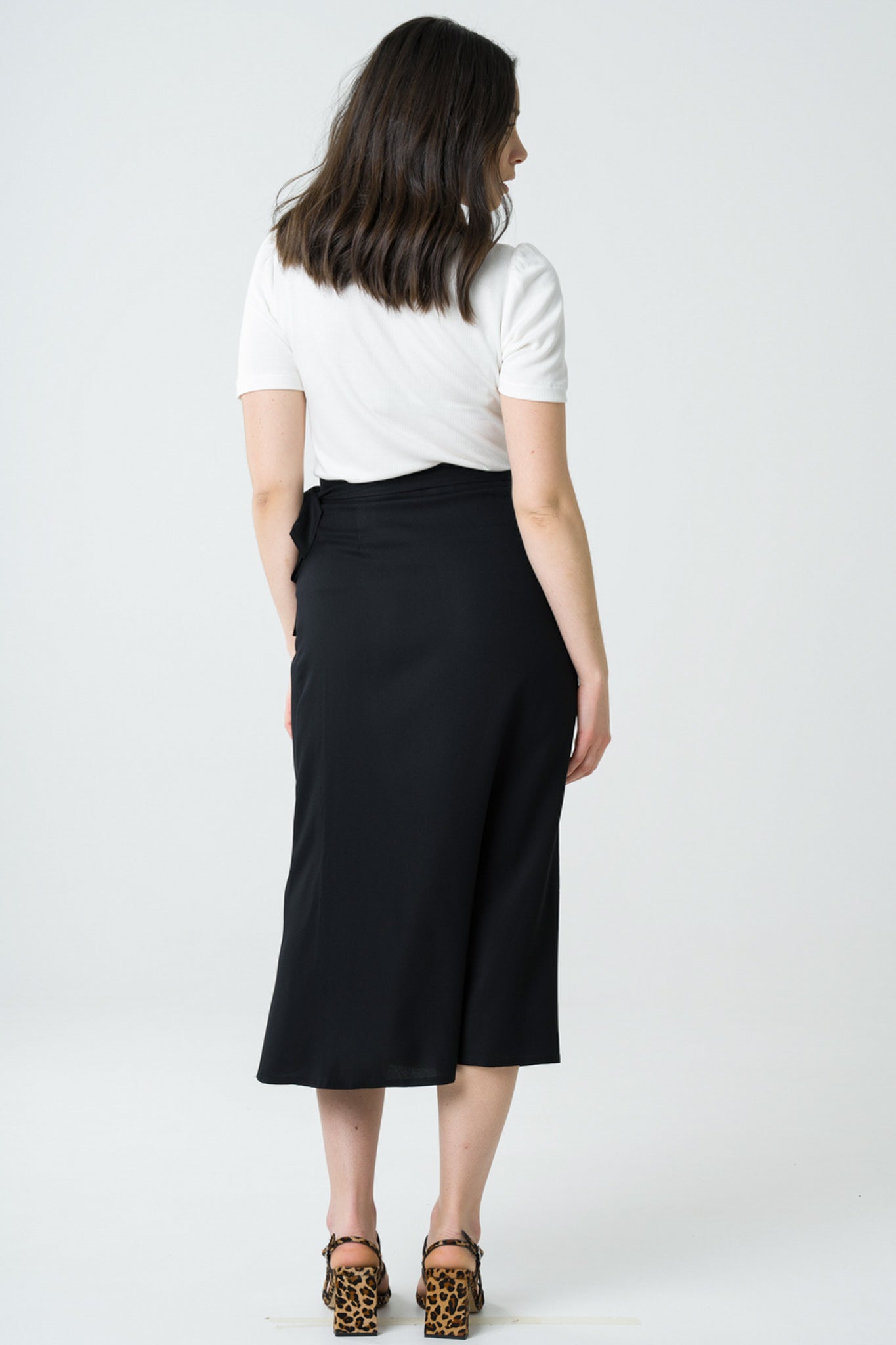 Black long skirt Azurite made of 100% Tencel by Avani