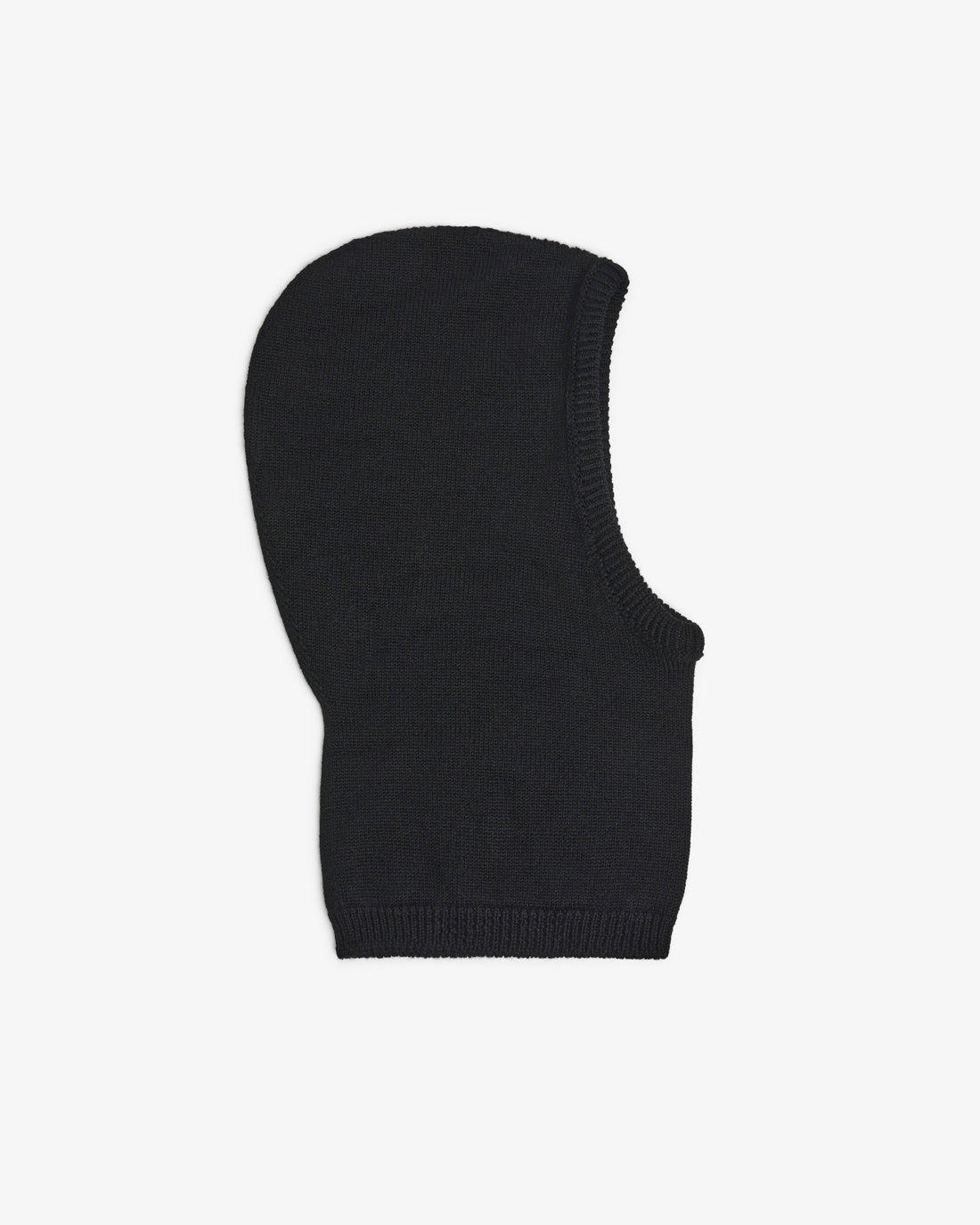 Schwarzer Balaclava aus Merinowolle von Rotholz