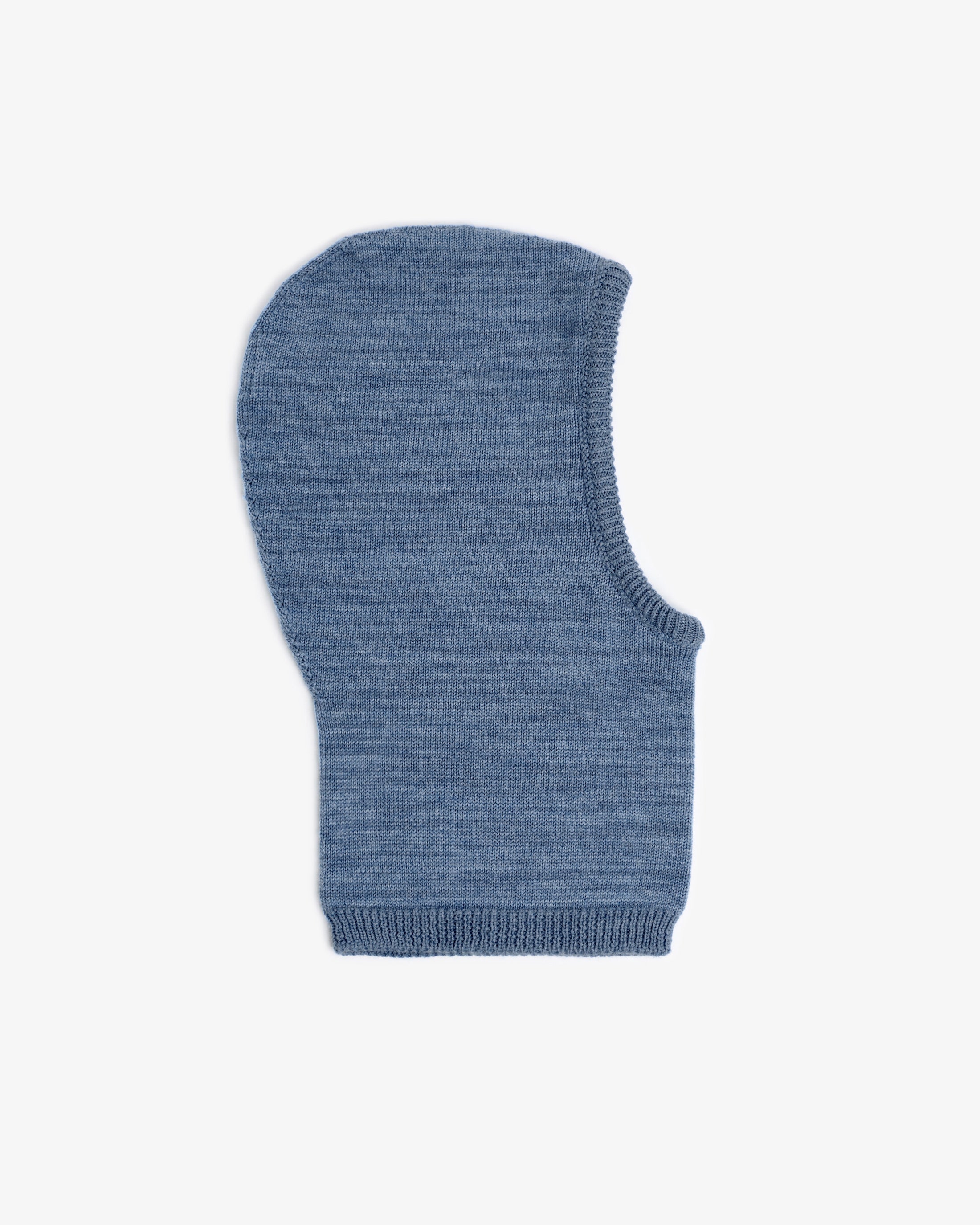Hellblaue Balaclava aus Merinowolle von Rotholz