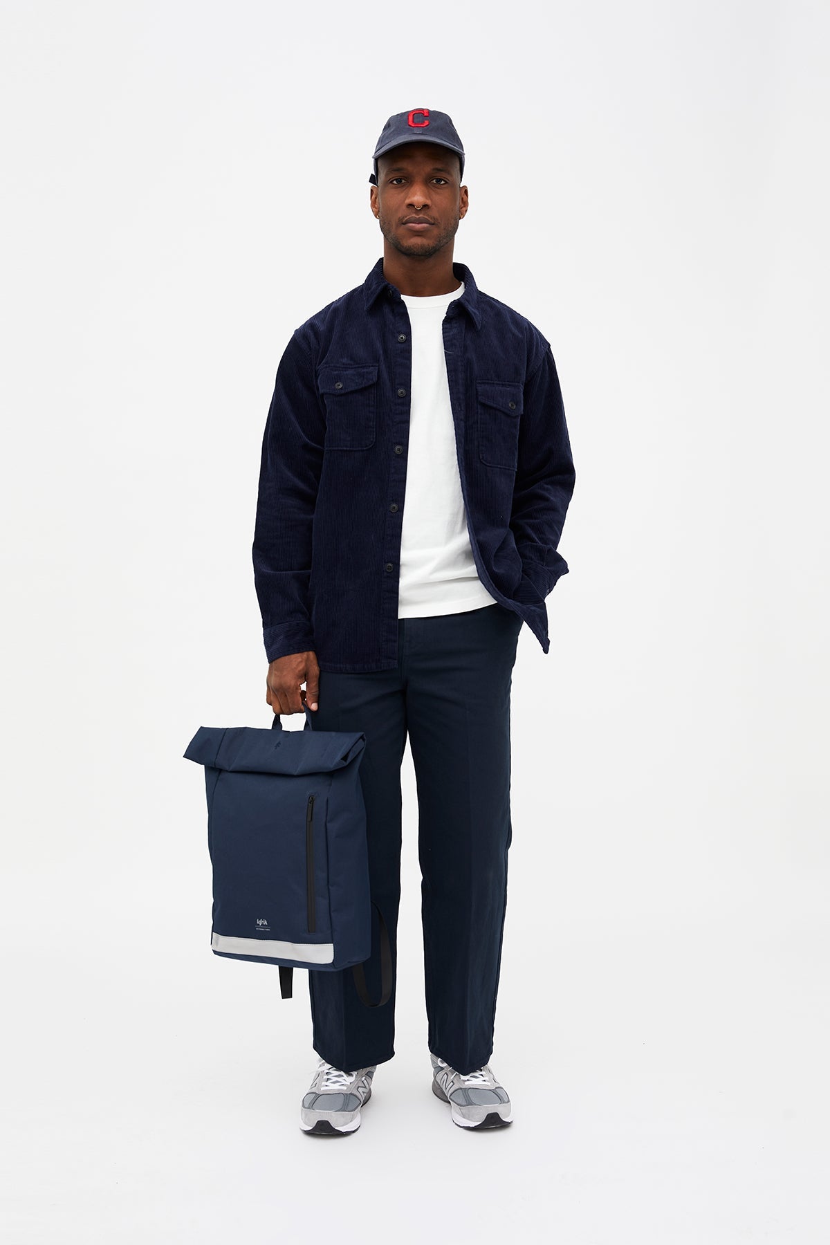 Sac à dos Black Roll réfléchissant (19l) fabriqué à partir de bouteilles en plastique PET recyclées de Lefrik