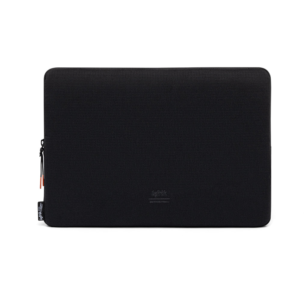 Black Vandra laptop bag made from recycled PET from Lefrik