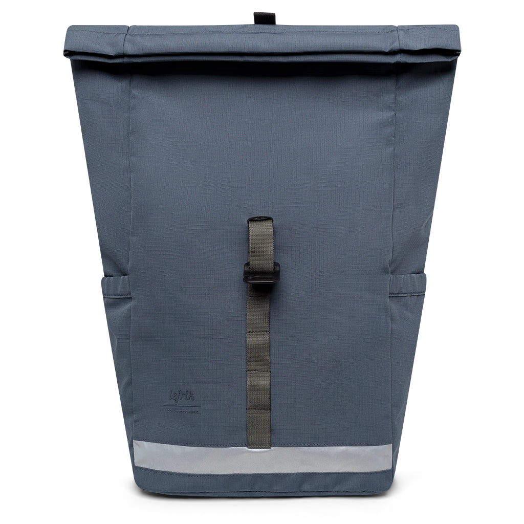 Blue Lars Roll Vandra backpack made from recycled PET from Lefrik