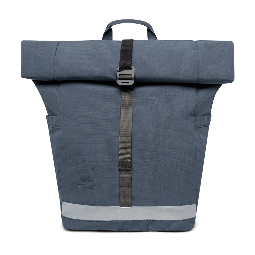 Blue Lars Roll Vandra backpack made from recycled PET from Lefrik