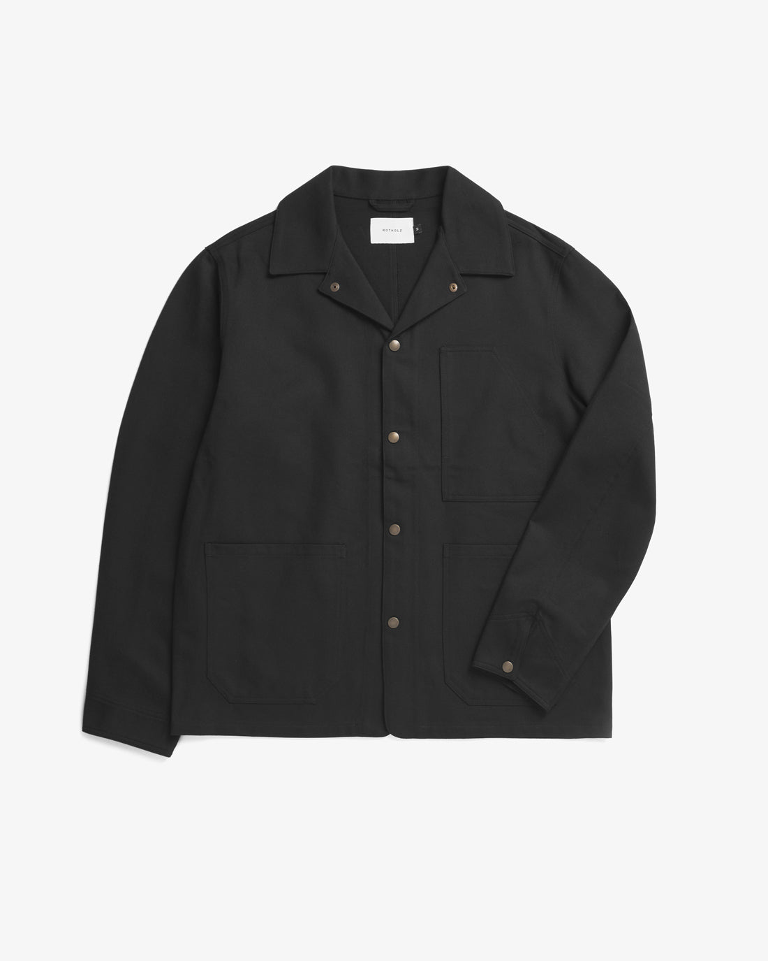 Black, lightweight jacket made from 100% organic cotton from Rotholz