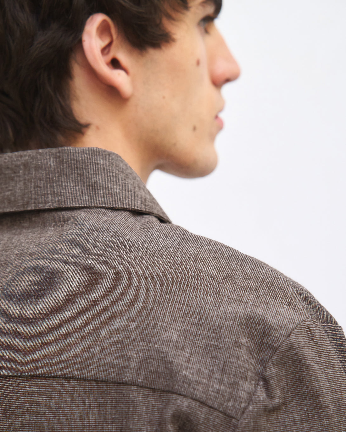 Braune leichte Jacke aus 100% Bio-Baumwolle von Rotholz