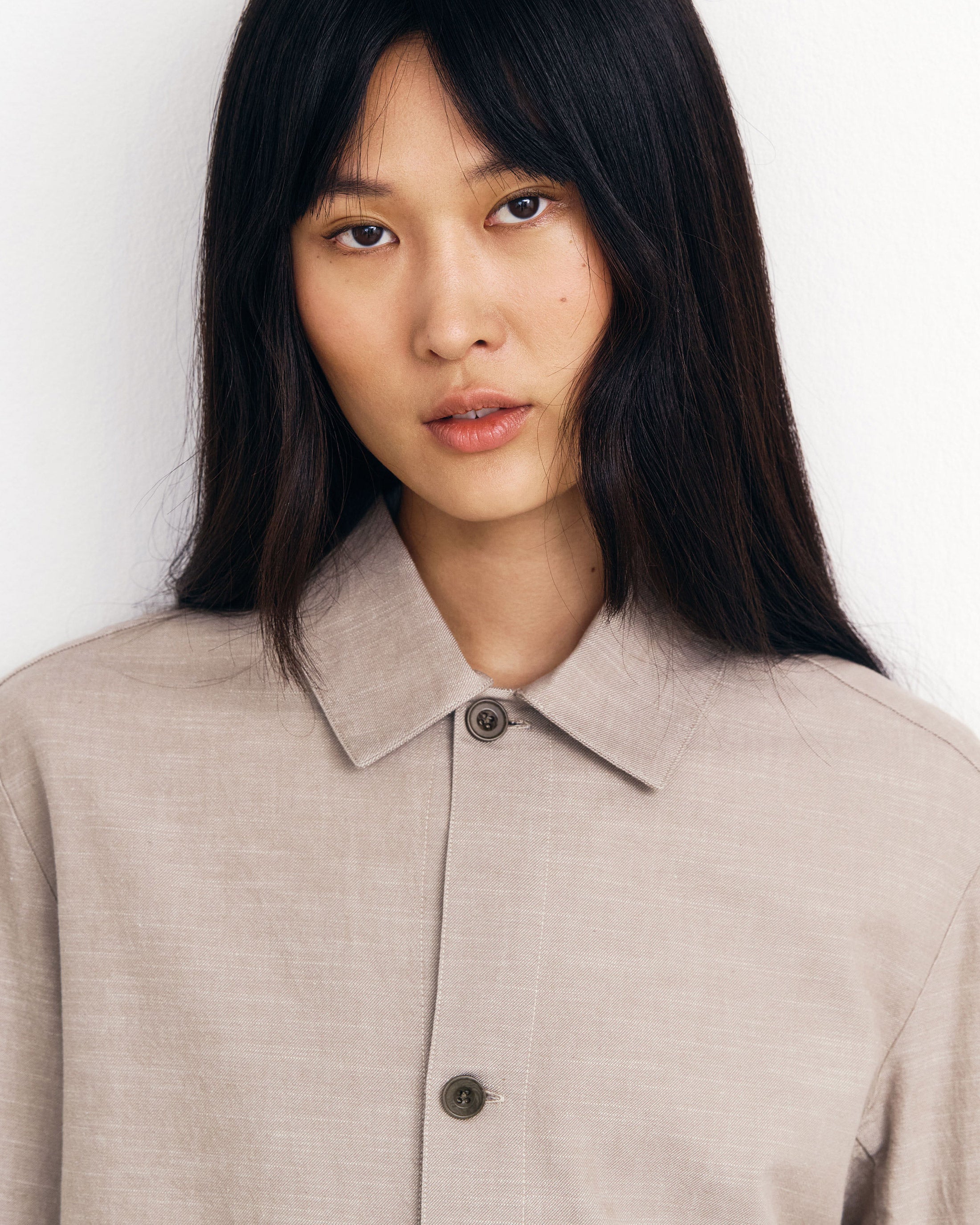 Veste workwear beige en coton biologique Rotholz