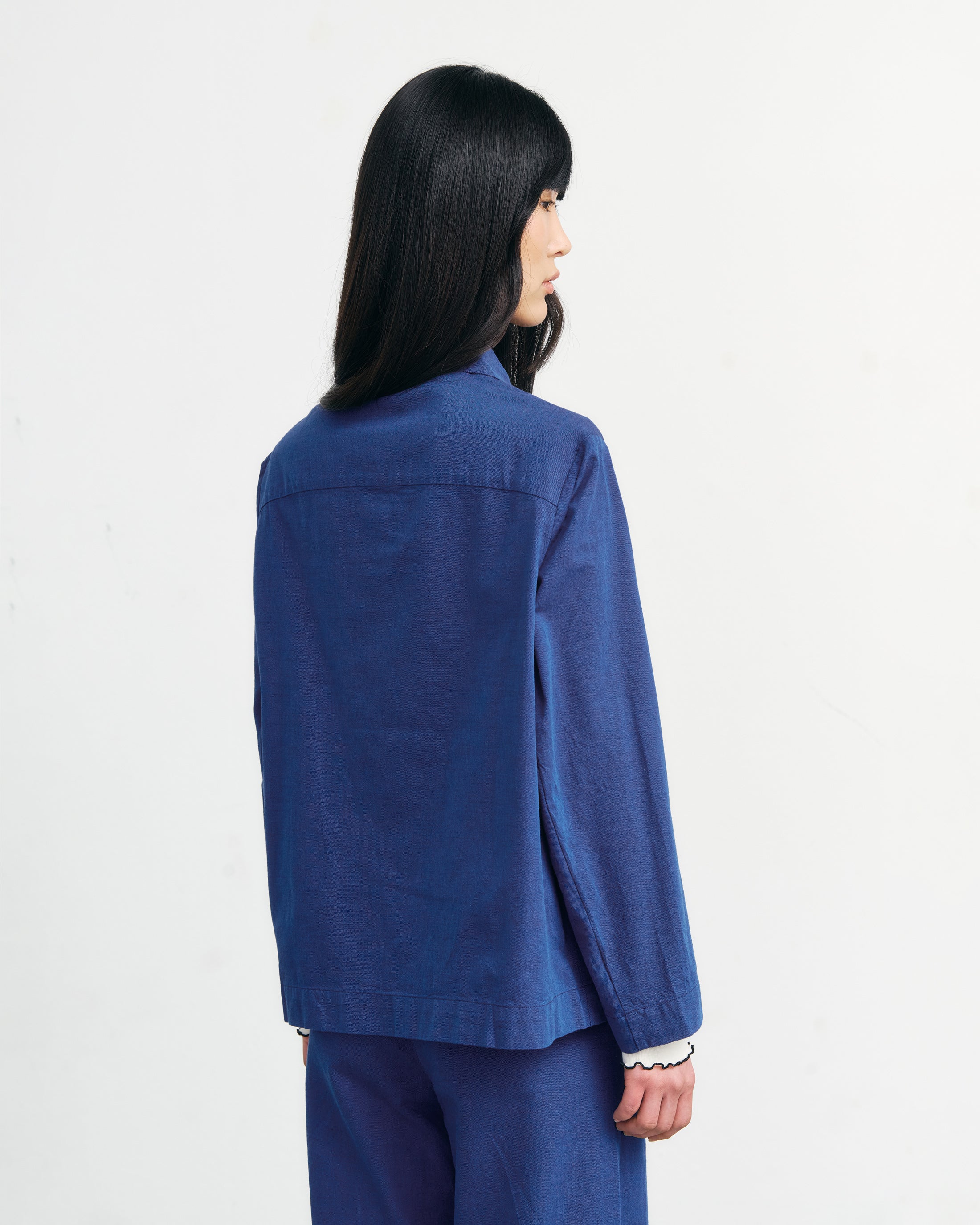 Blaue Jacke Workwear aus Bio-Baumwolle von Rotholz