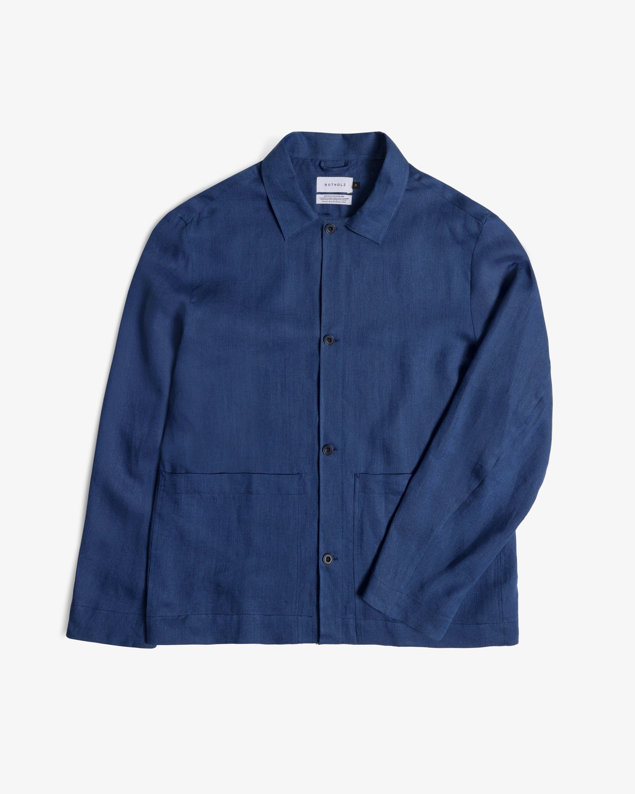 Veste de travail bleue en coton biologique de Rotholz