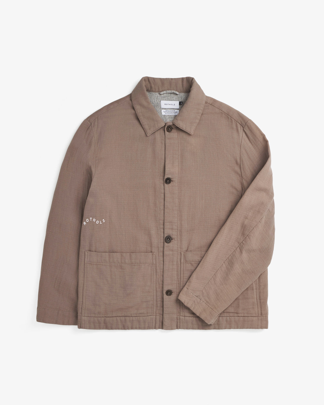 Braune Jacke aus 100% Bio-Baumwolle von Rotholz