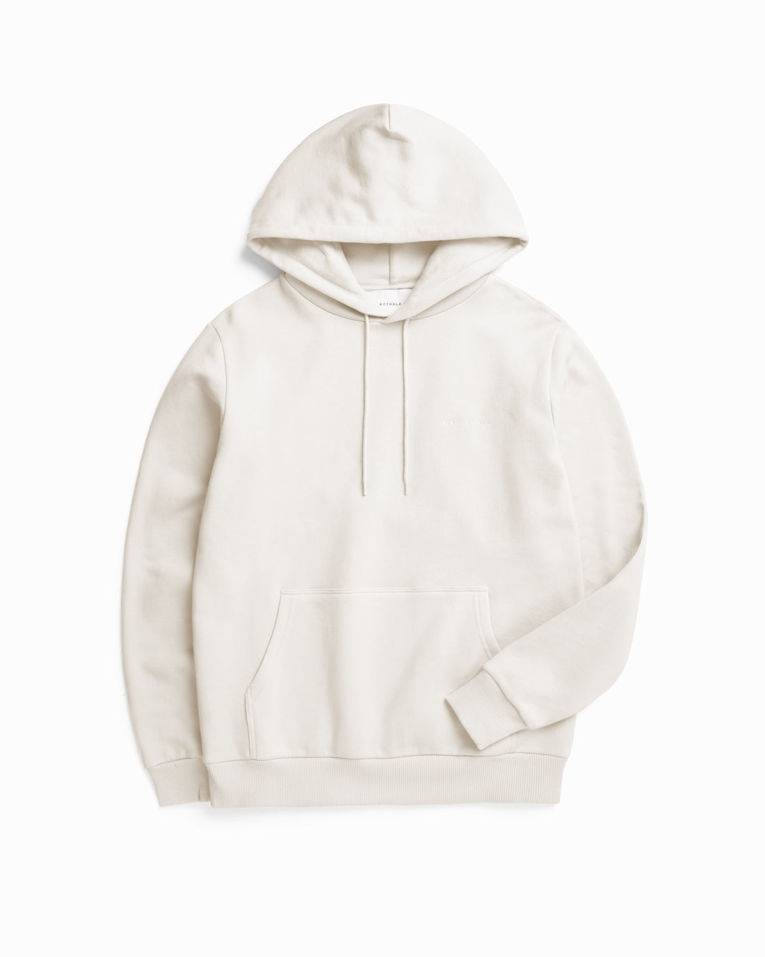 Logo hoodie made of organic cotton white