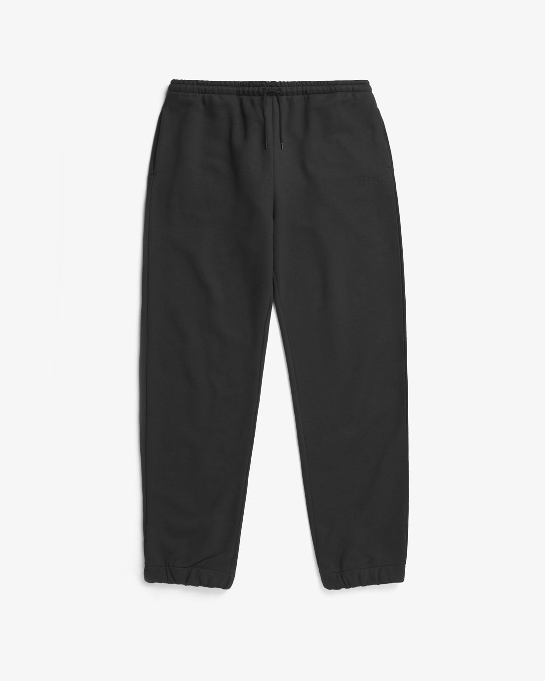 Black logo jogging pants made from organic cotton by Rotholz