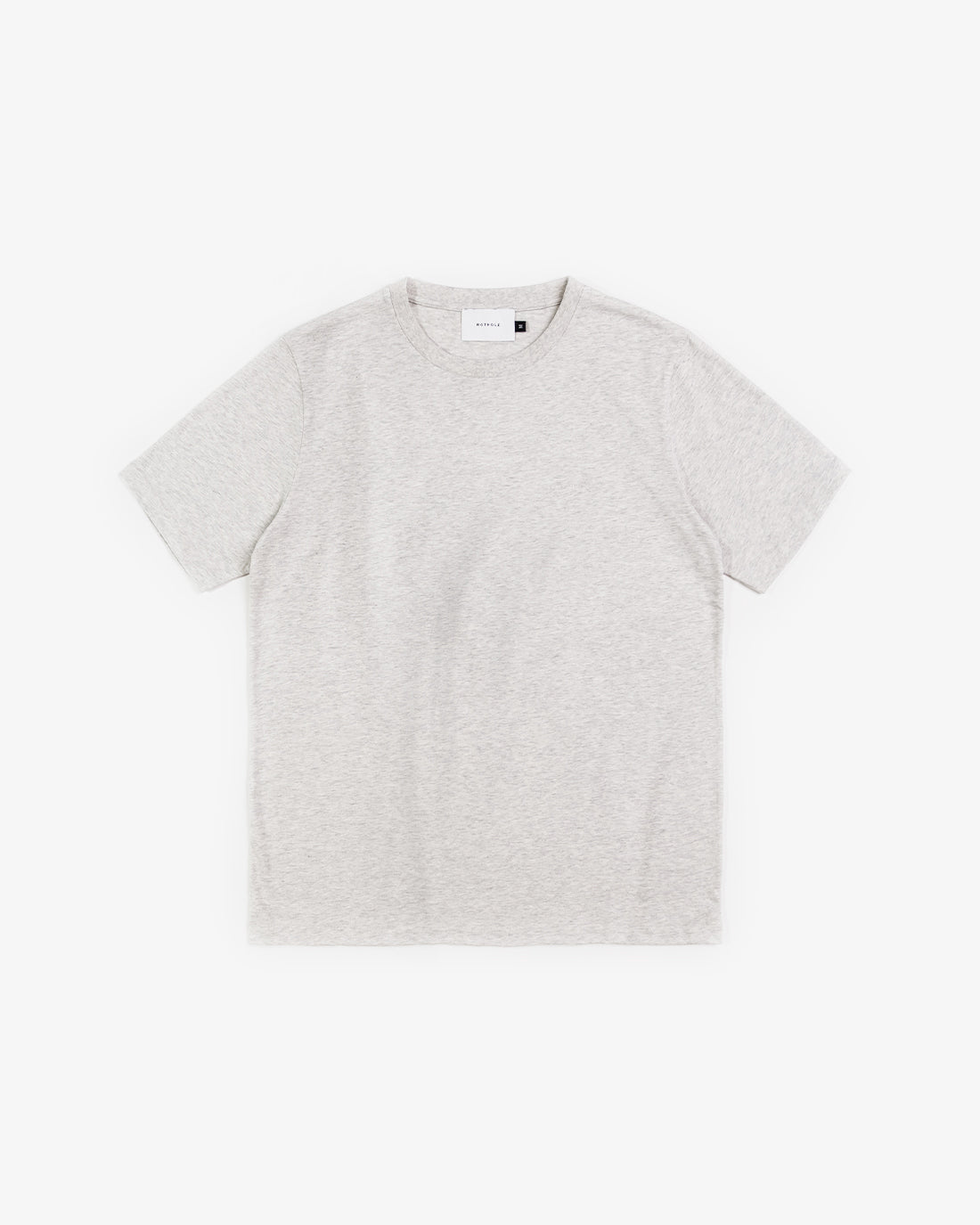 Light gray T-shirt logo made from 100% organic cotton from Rotholz