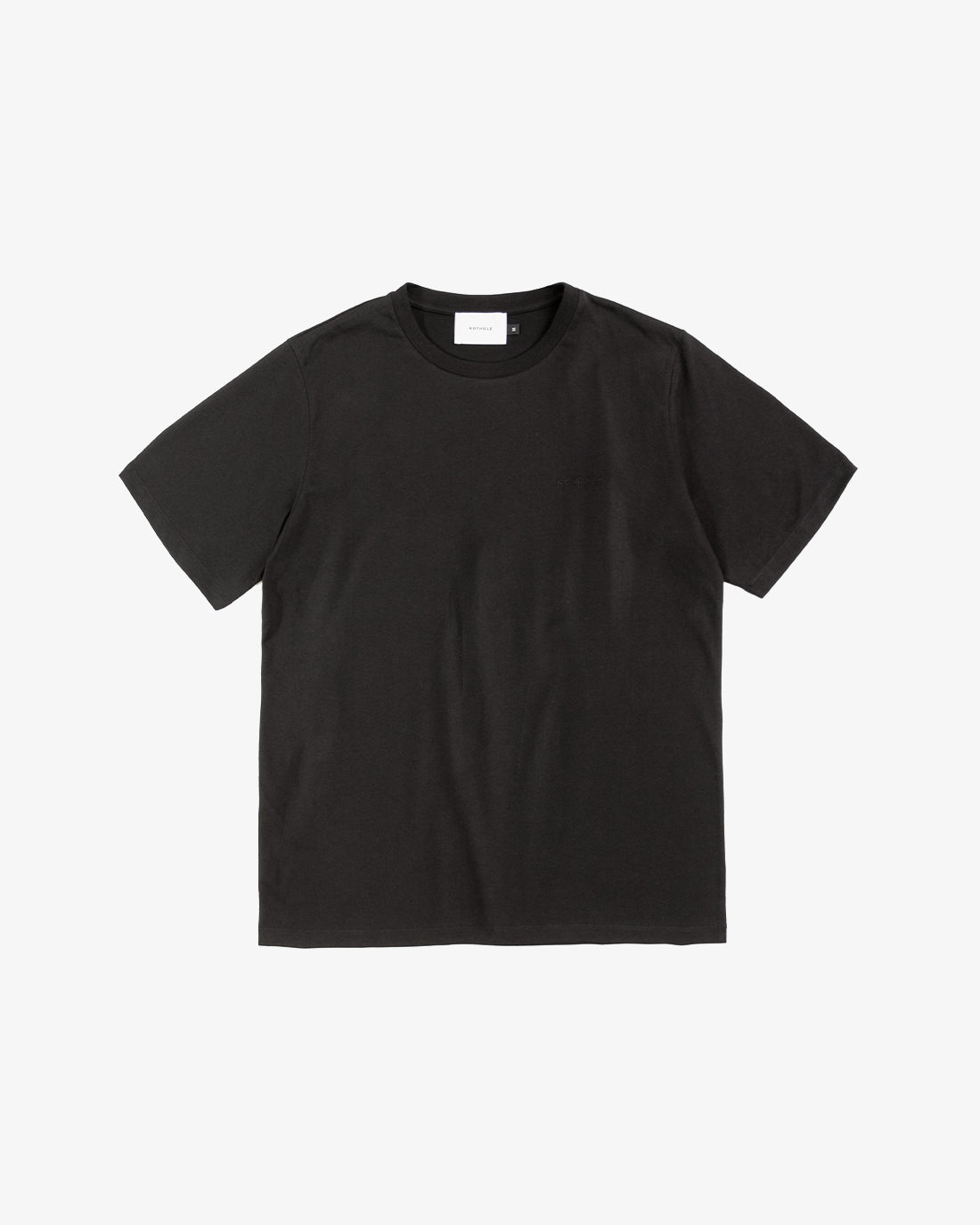 Black T-shirt logo made from 100% organic cotton from Rotholz