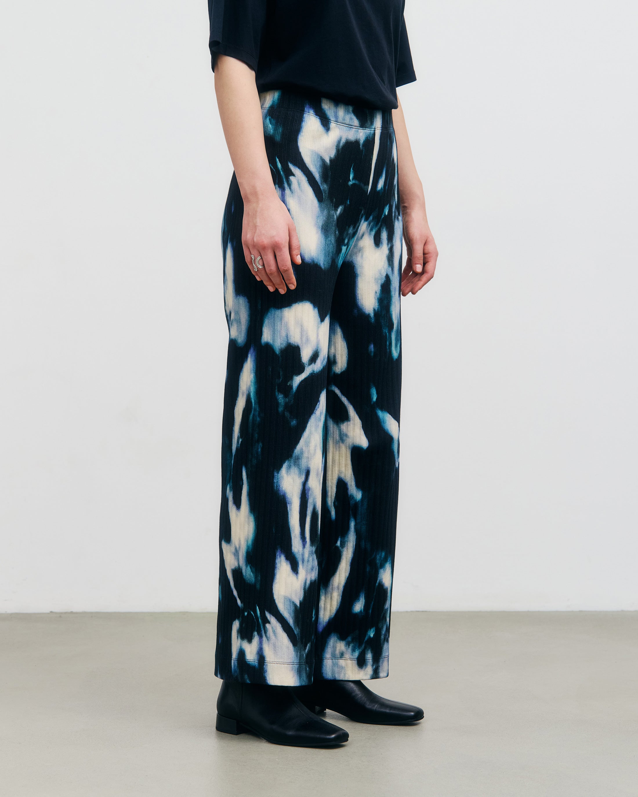 Rotholz Ribbed Tie-Dye Organic Cotton Trousers
