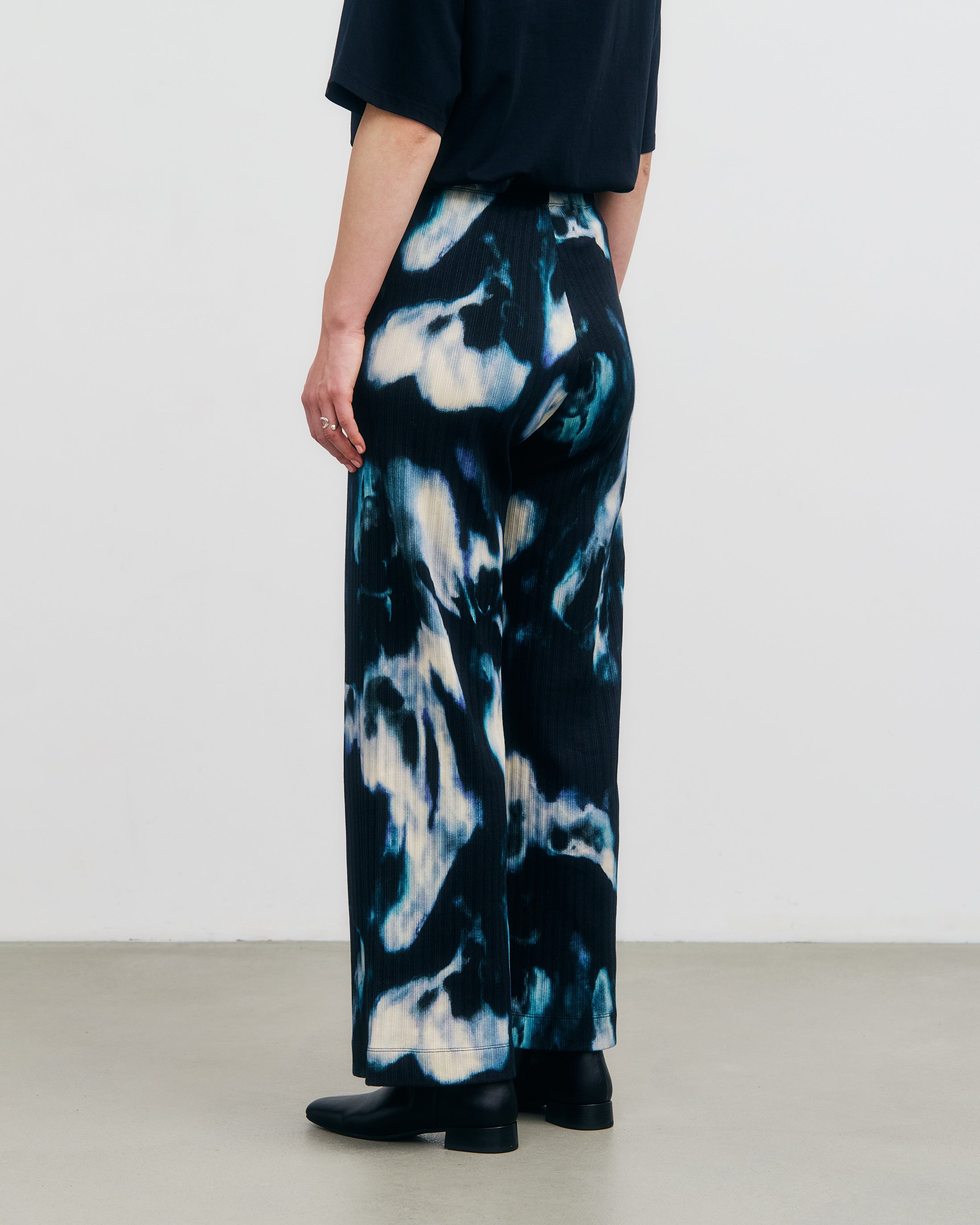 Rotholz Ribbed Tie-Dye Organic Cotton Trousers