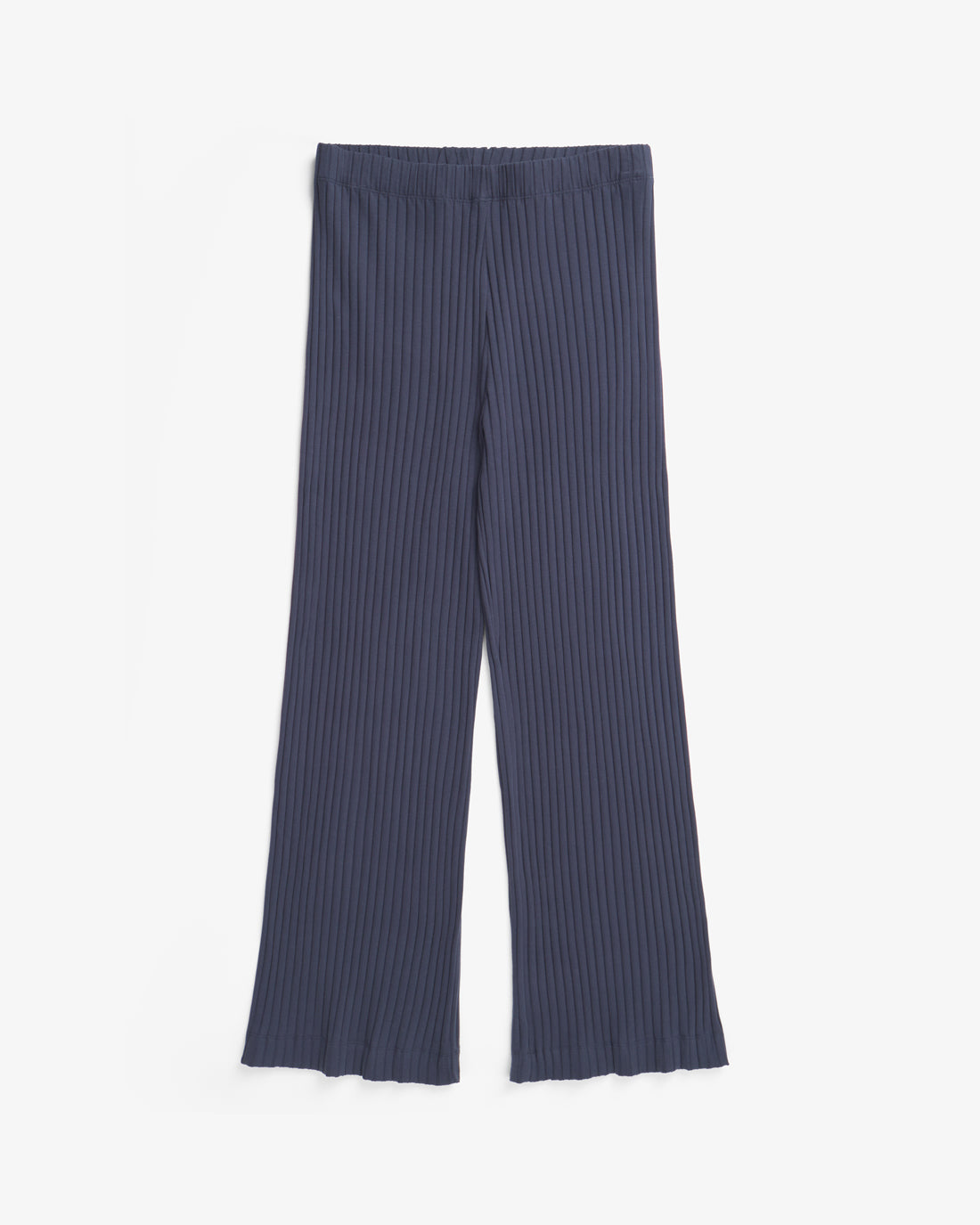 Dark blue, ribbed trousers made of organic cotton from Rotholz