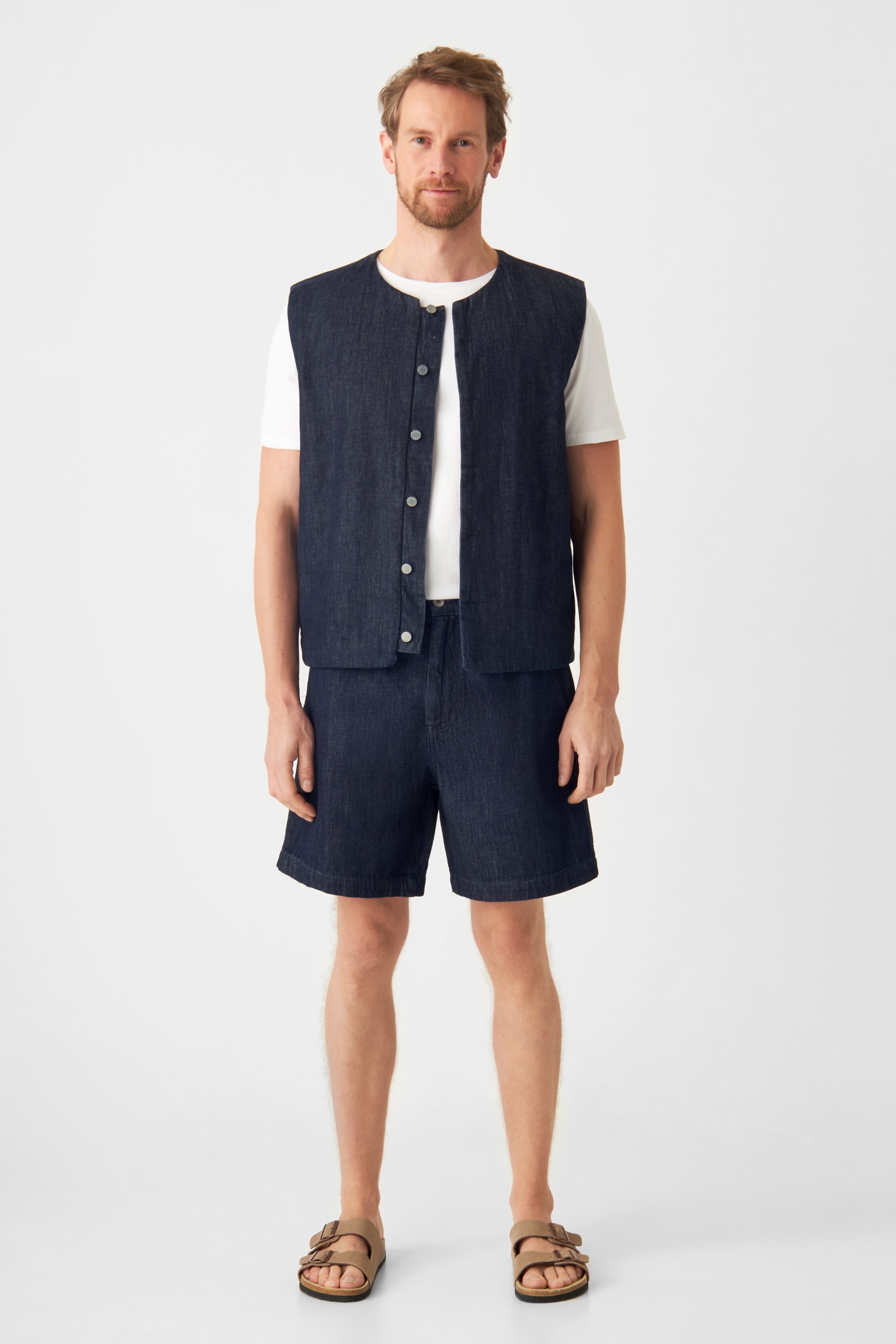 Dunkelblaue Shorts SHORTY aus Bio-Baumwolle von Dawn Denim