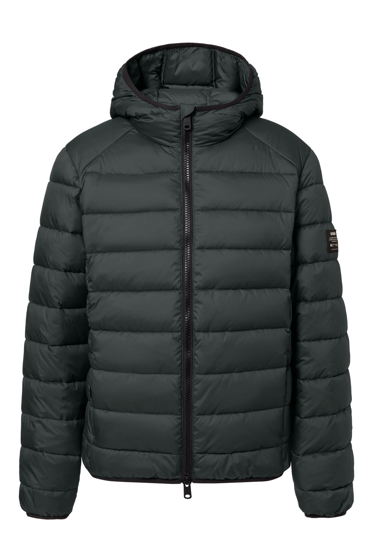 Short down jacket made of 100% recycled polyester (PET bottles) by ECOALF in dark blue