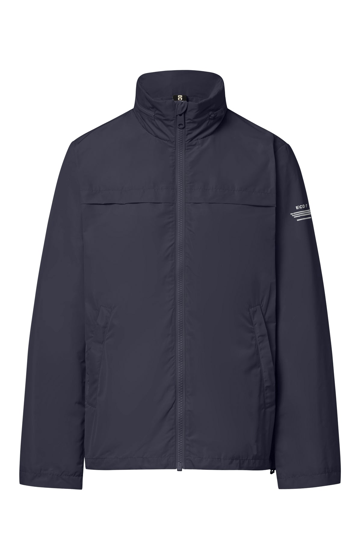 Short jacket with hood made of recycled polyester (PET bottles) by ECOALF in olive