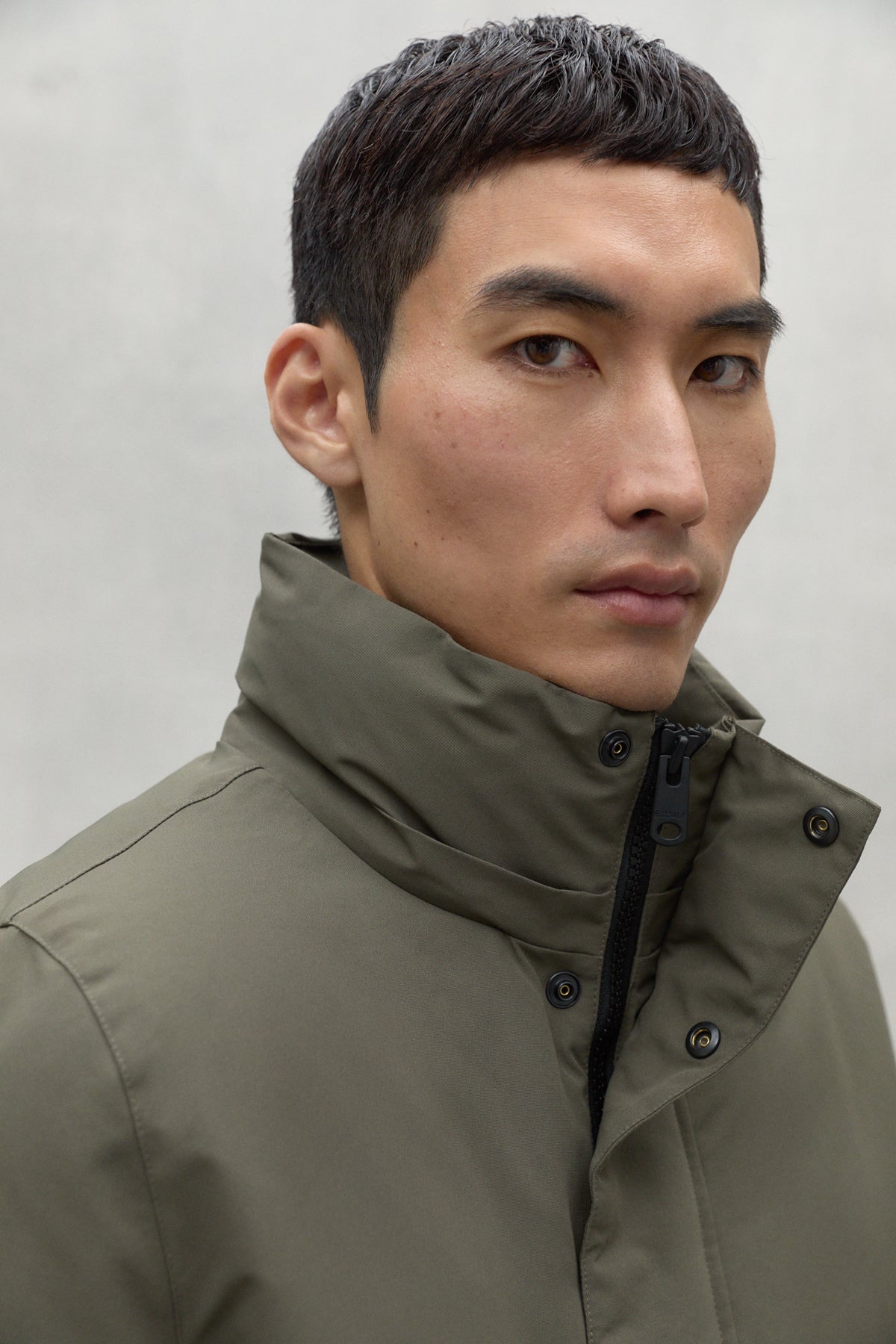 Short down jacket made of 100% recycled polyester (PET bottles) by ECOALF in dark blue