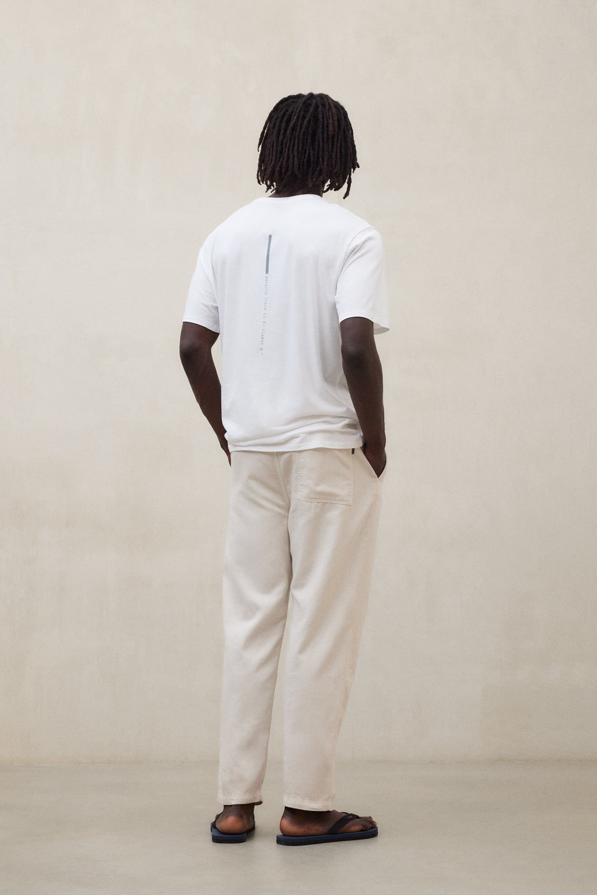 Knit trousers made of recycled wool and Tencel™ by ECOALF in dark blue