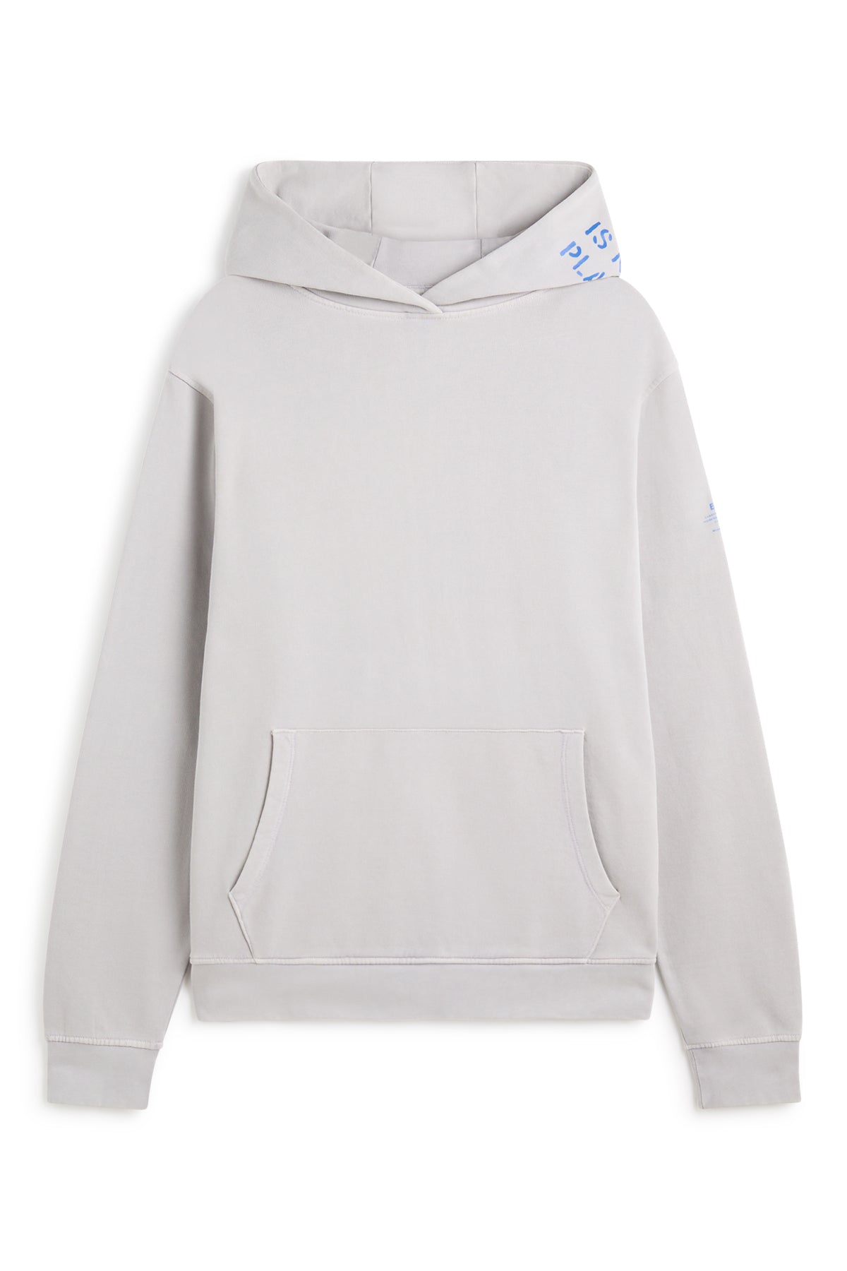 Hoodie mit Print aus 100% recyleter und Bio-Baumwolle von ECOALF in eisgrau