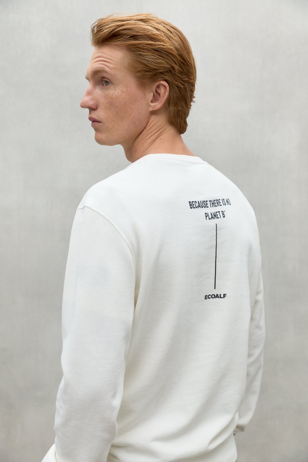 Sweater aus 100% recycleter Baumwolle von ECOALF in offwhite