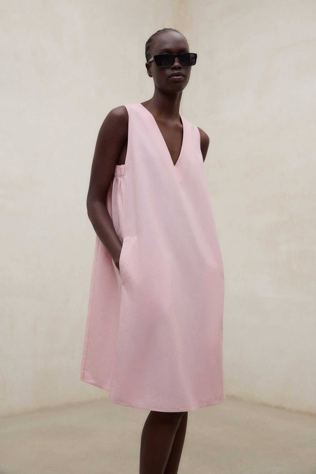 Kleid FRANCESCA aus  TENCEL™  und Bio Baumwolle von ECOALF in rosé