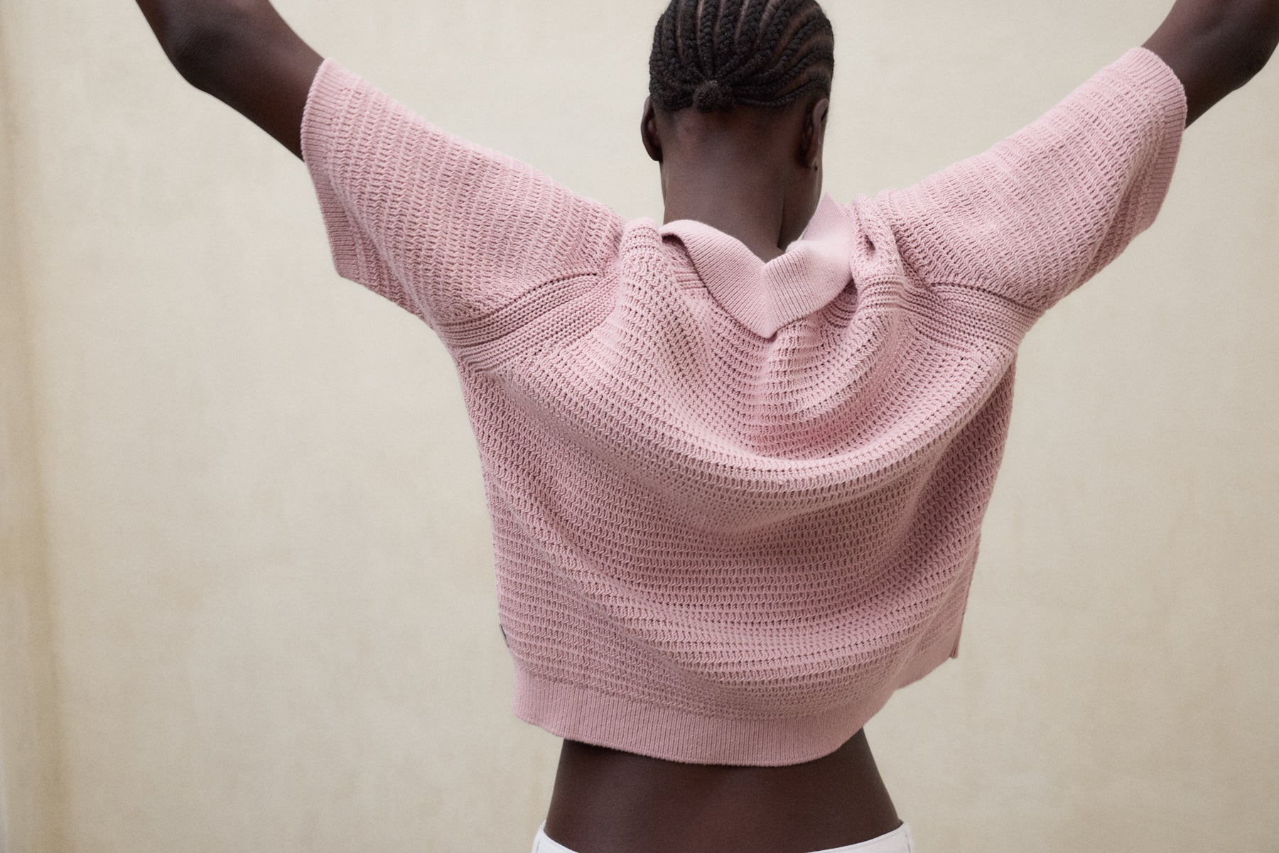 Organic cotton and Tencel™ knit sweater from ECOALF in beige